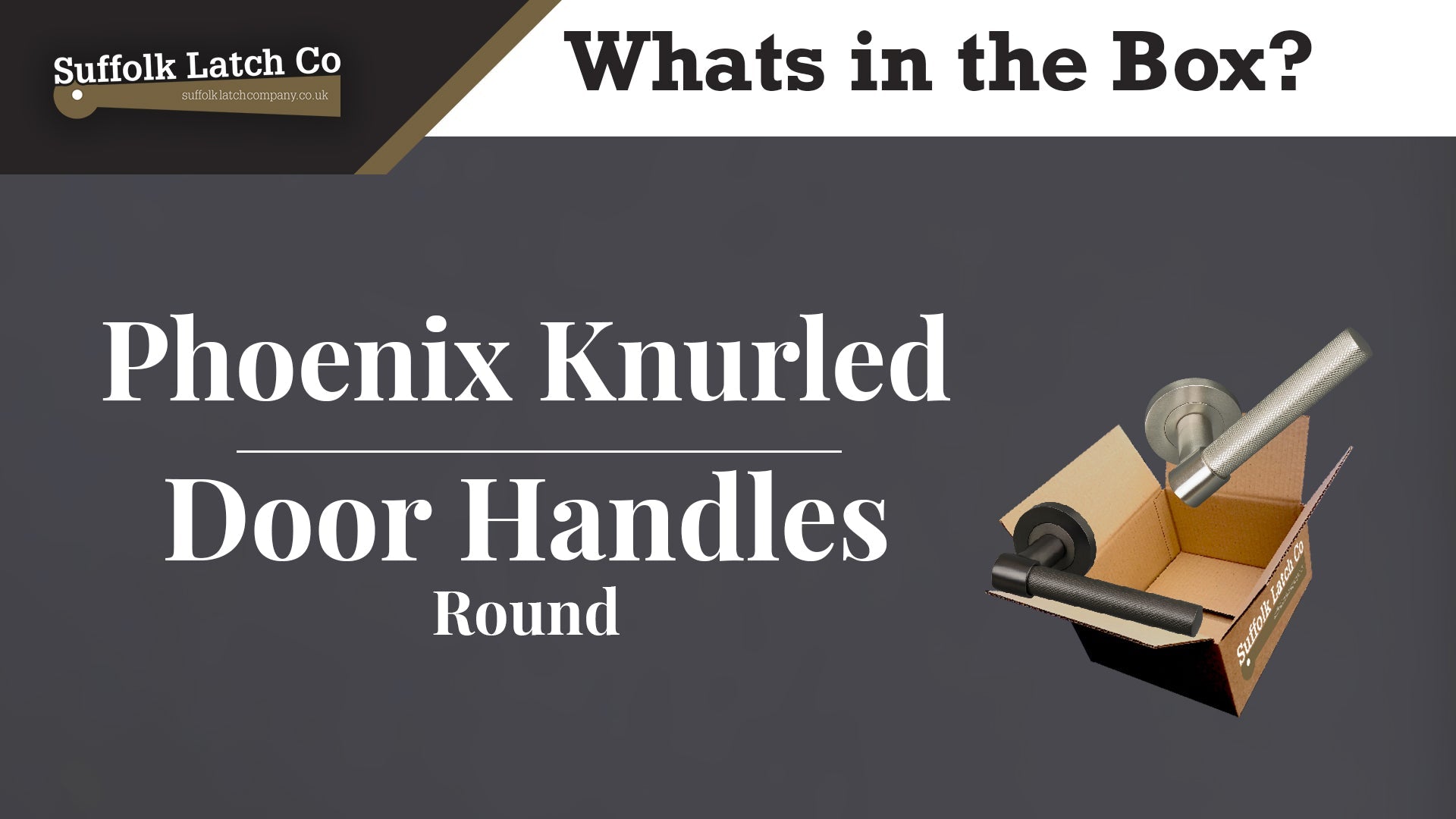 What's in the Box: Phoenix Knurled Round Rose Door Handles