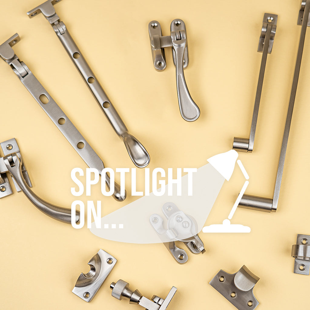 spotlight on new brass window furniture