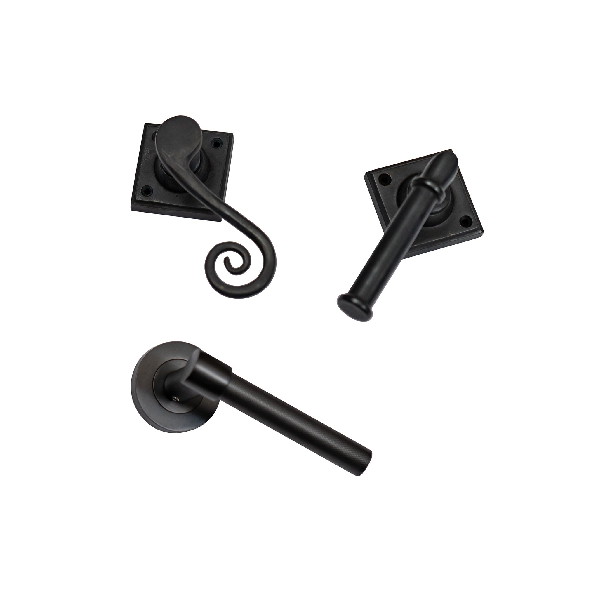 Bronze door handles, oil rubbed bronze handles, lever on rose, bronze rose door handles