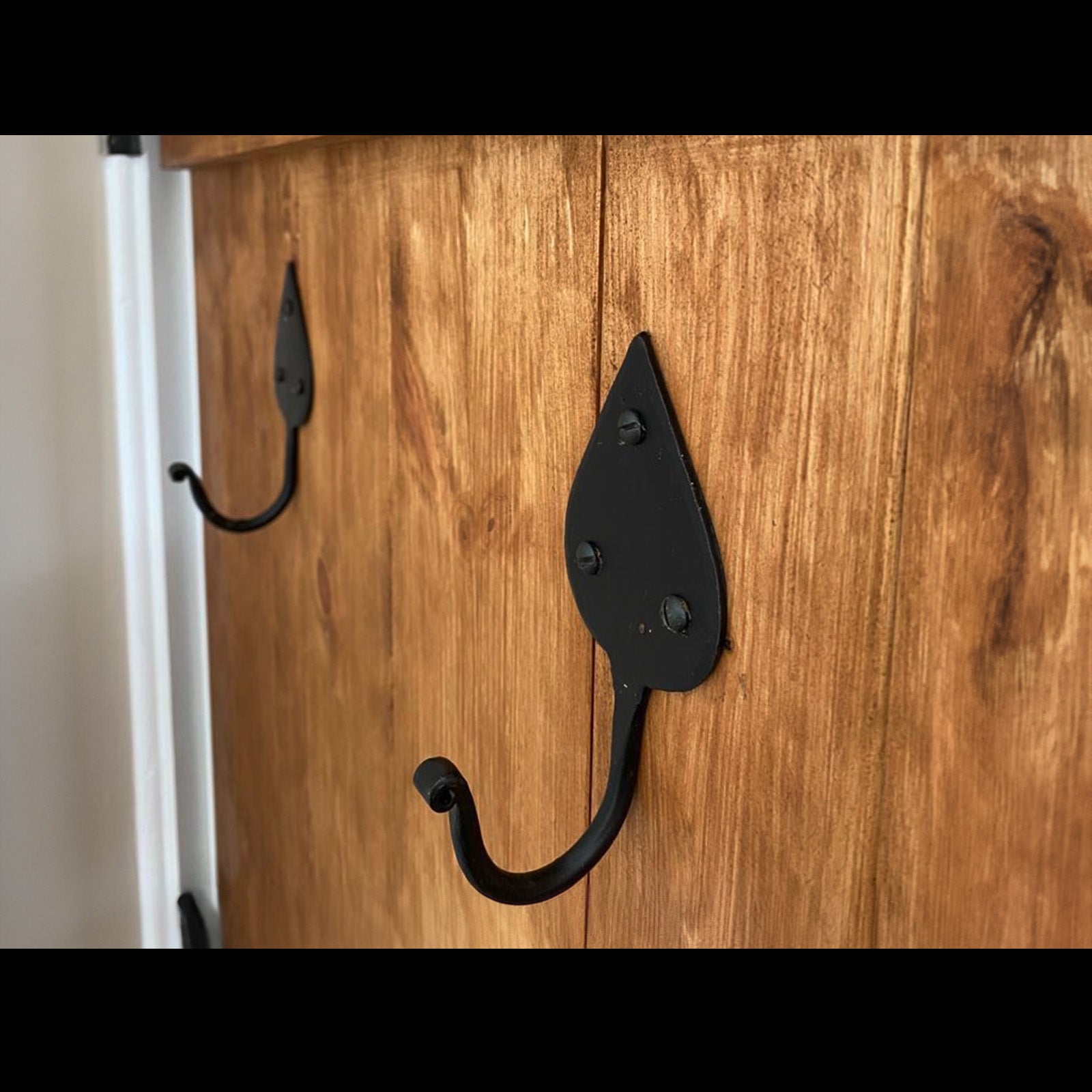 Hand Forged Hat & Coat Hooks in Black & Pewter Finishes