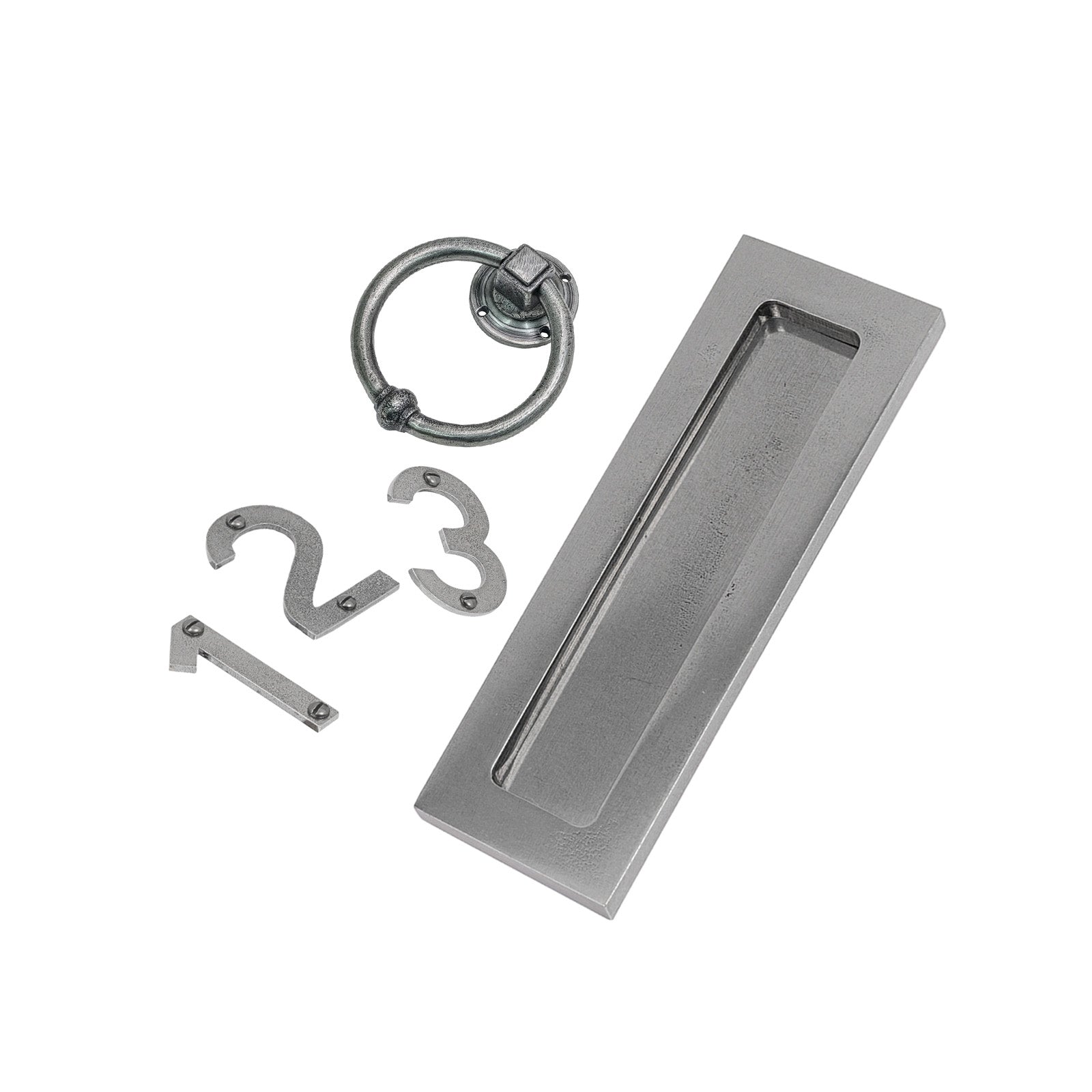 Pewter Front Door Furniture