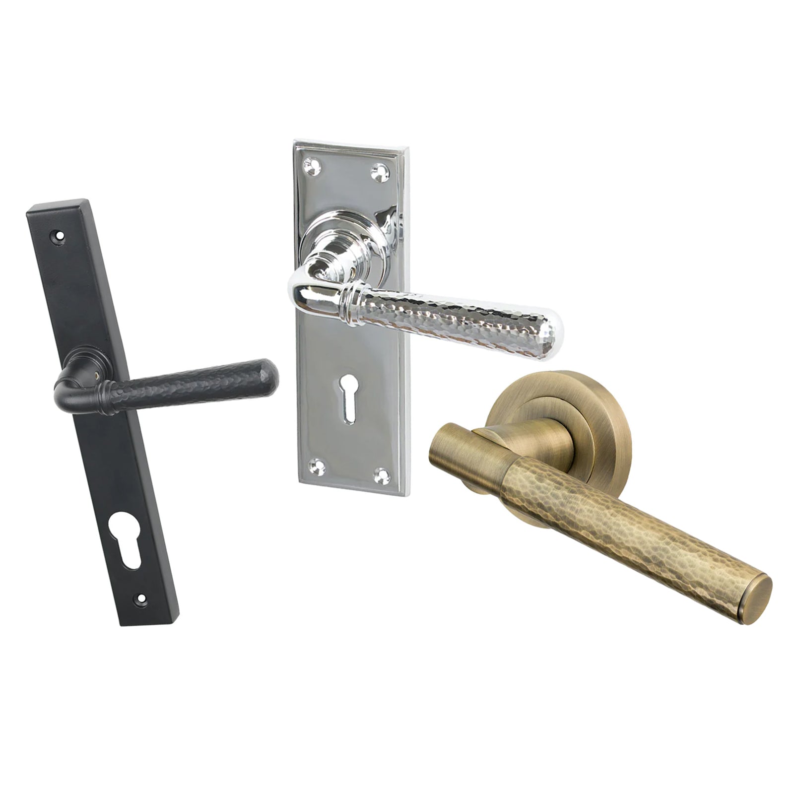 Hammered Door Handles