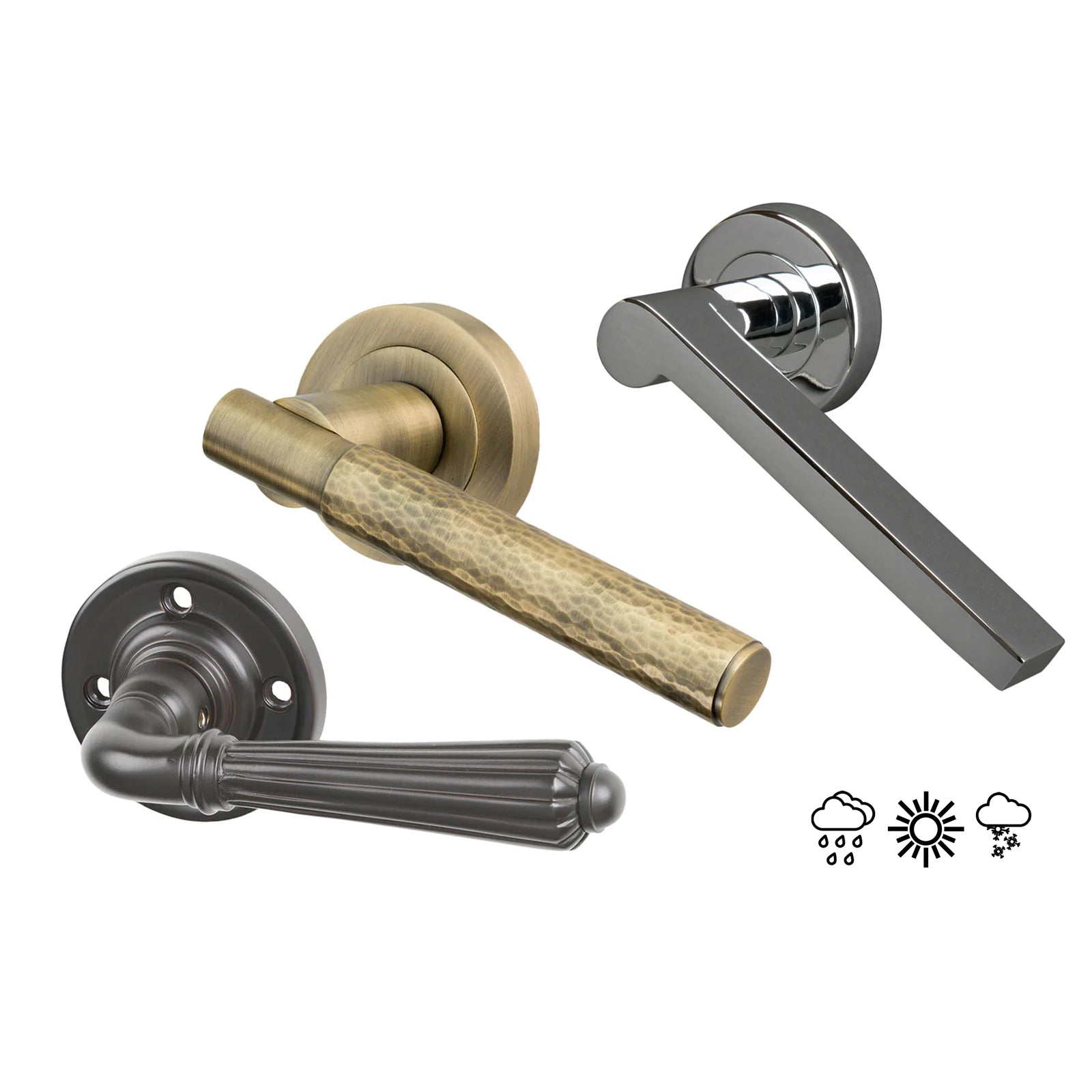 External Brass Door Handles