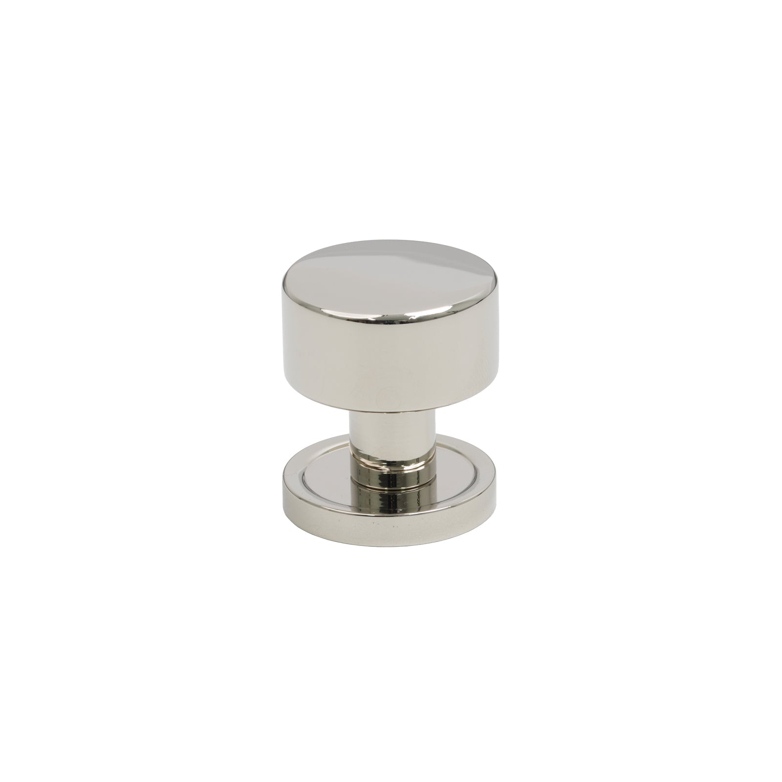 25mm Polished Nickel Kelso Cabinet Knob - Round Rose