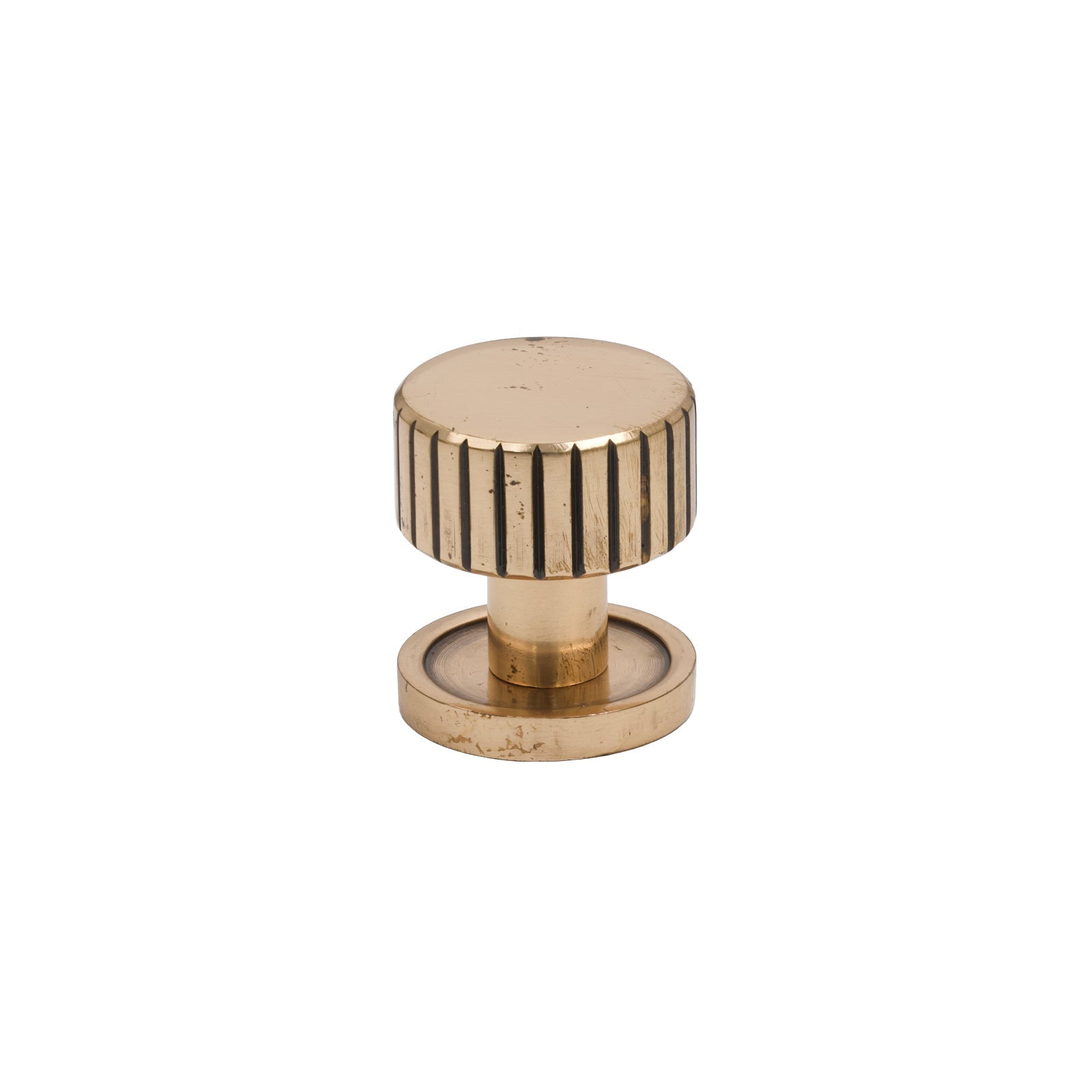 25mm Polished Bronze Judd Cabinet Knob - Round Rose