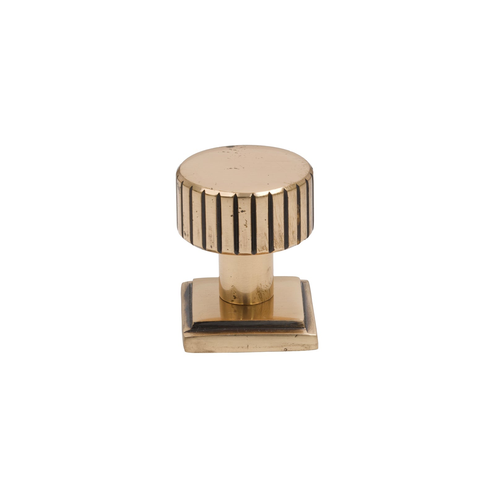 25mm Polished Bronze Judd Cabinet Knob - Square Rose