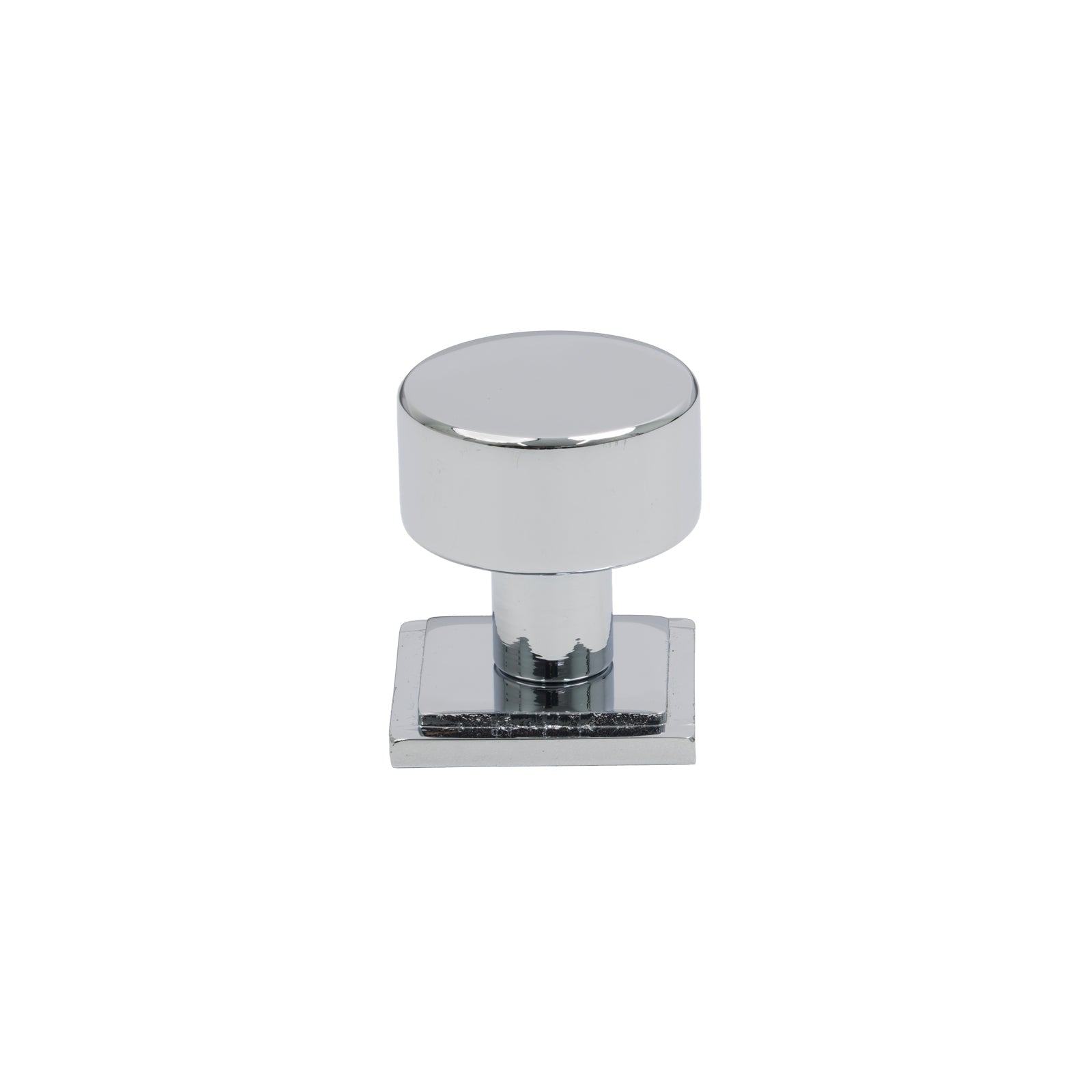 25mm Polished Chrome Kelso Cabinet Knob - Square Rose