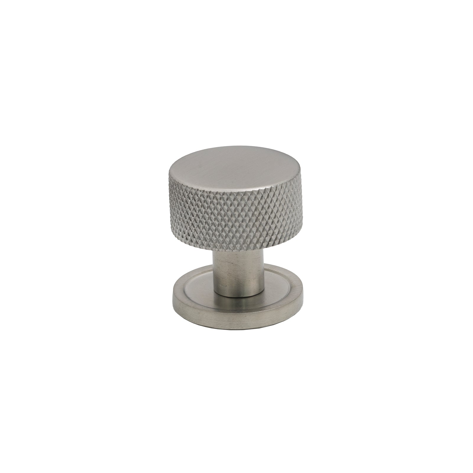 25mm Satin Marine Stainless Steel Brompton Cabinet Knob - Round Rose