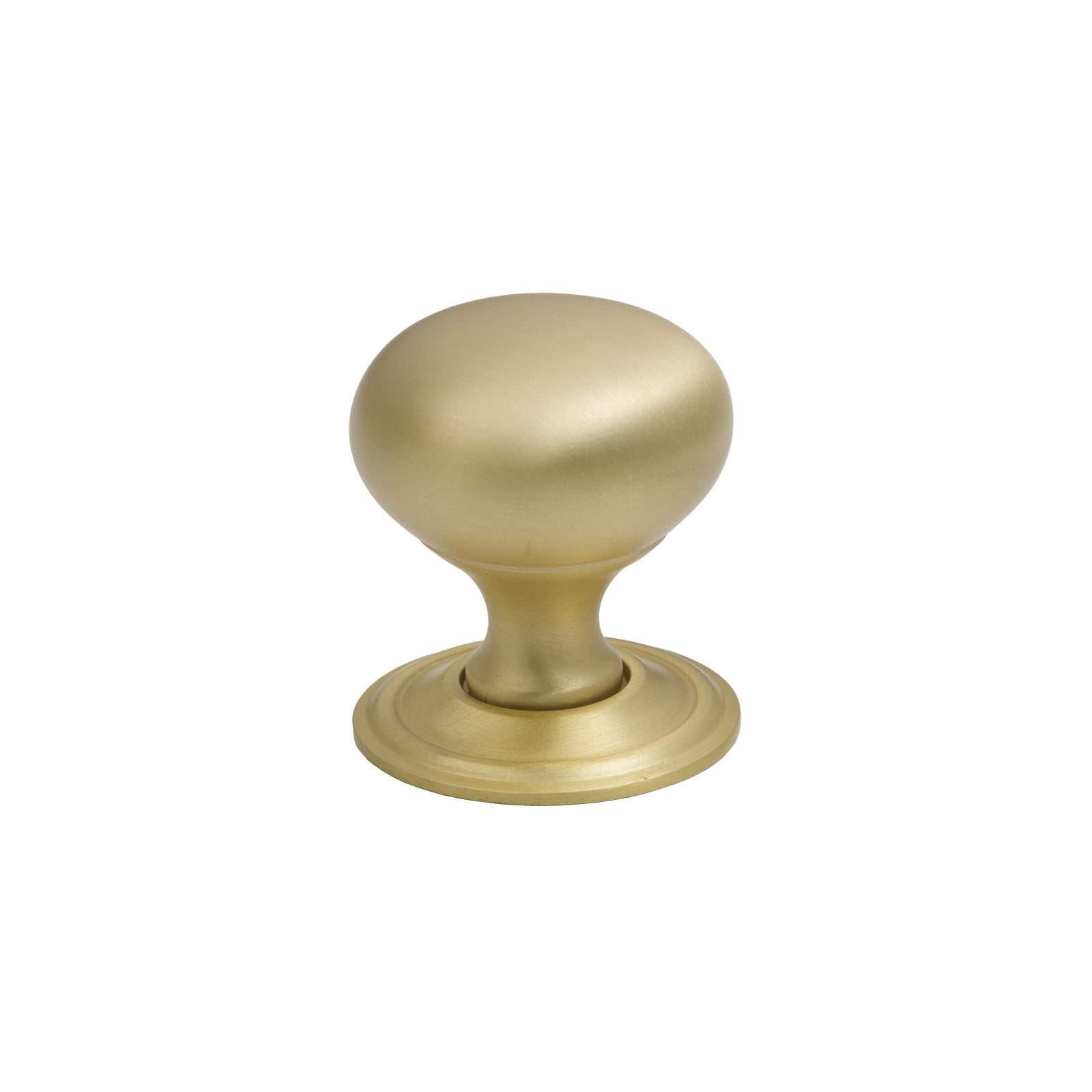 32mm Satin Brass Mushroom Cabinet Knob