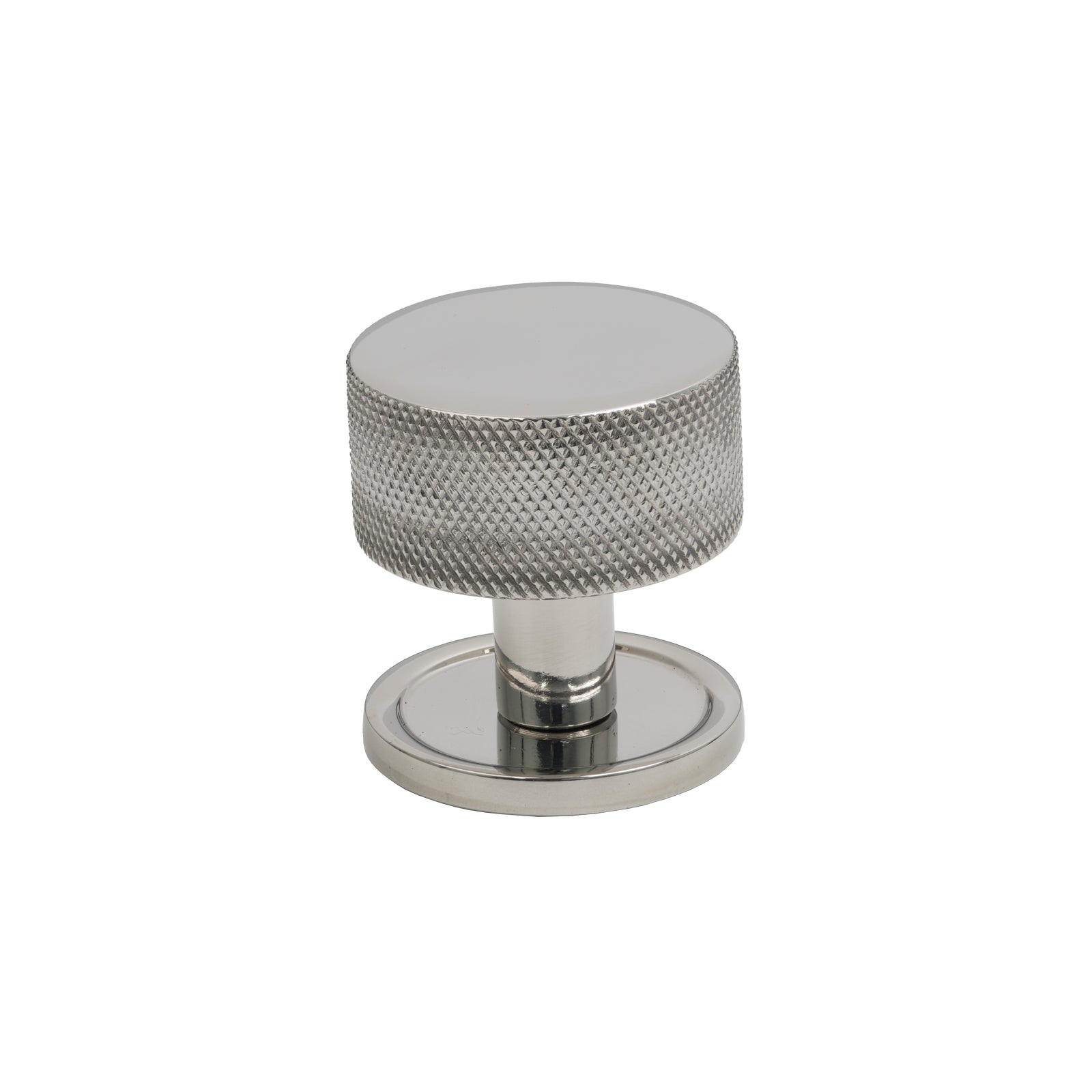 32mm Polished Marine Stainless Steel Brompton Cabinet Knob - Round Rose