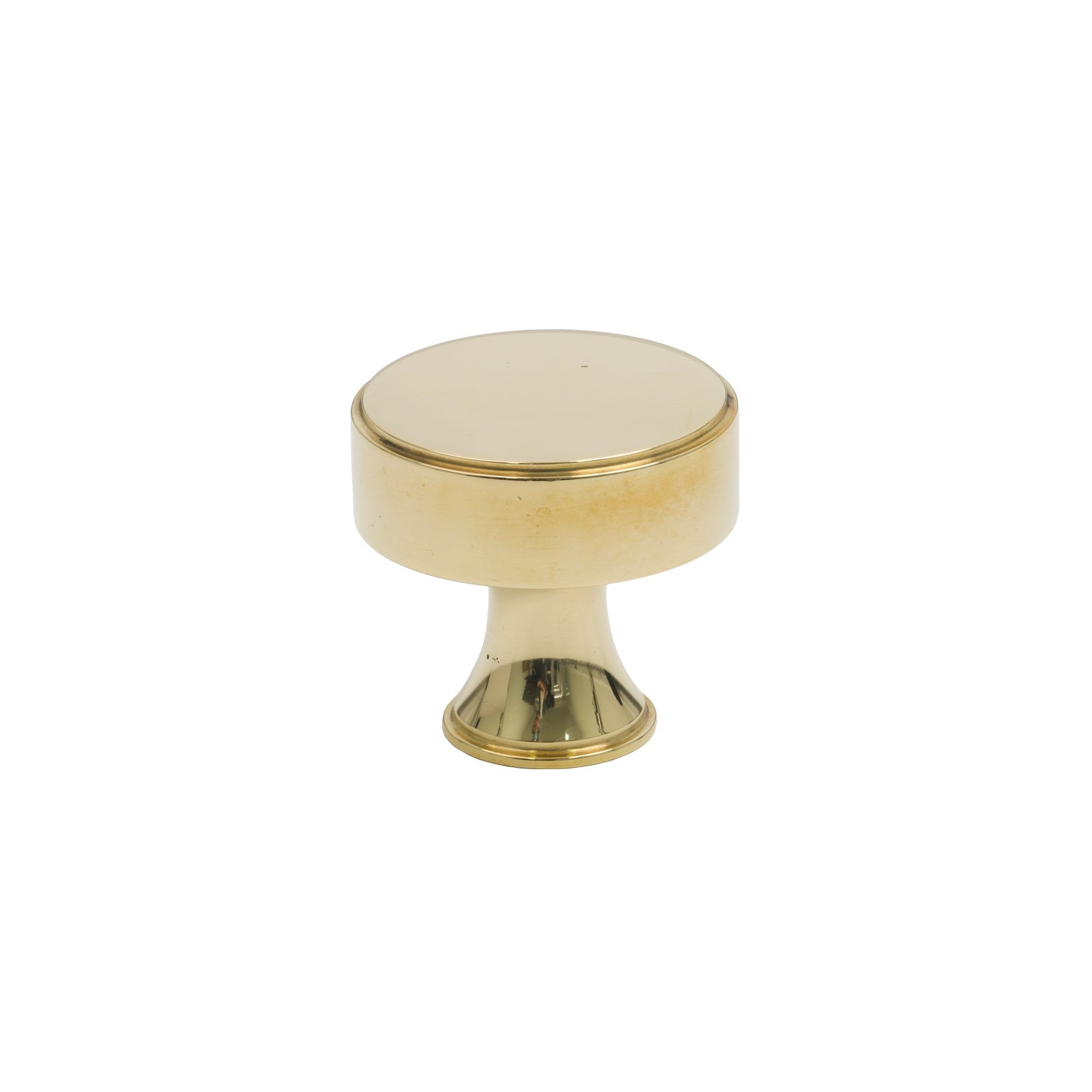 32mm Polished Brass Scully Cabinet Knob