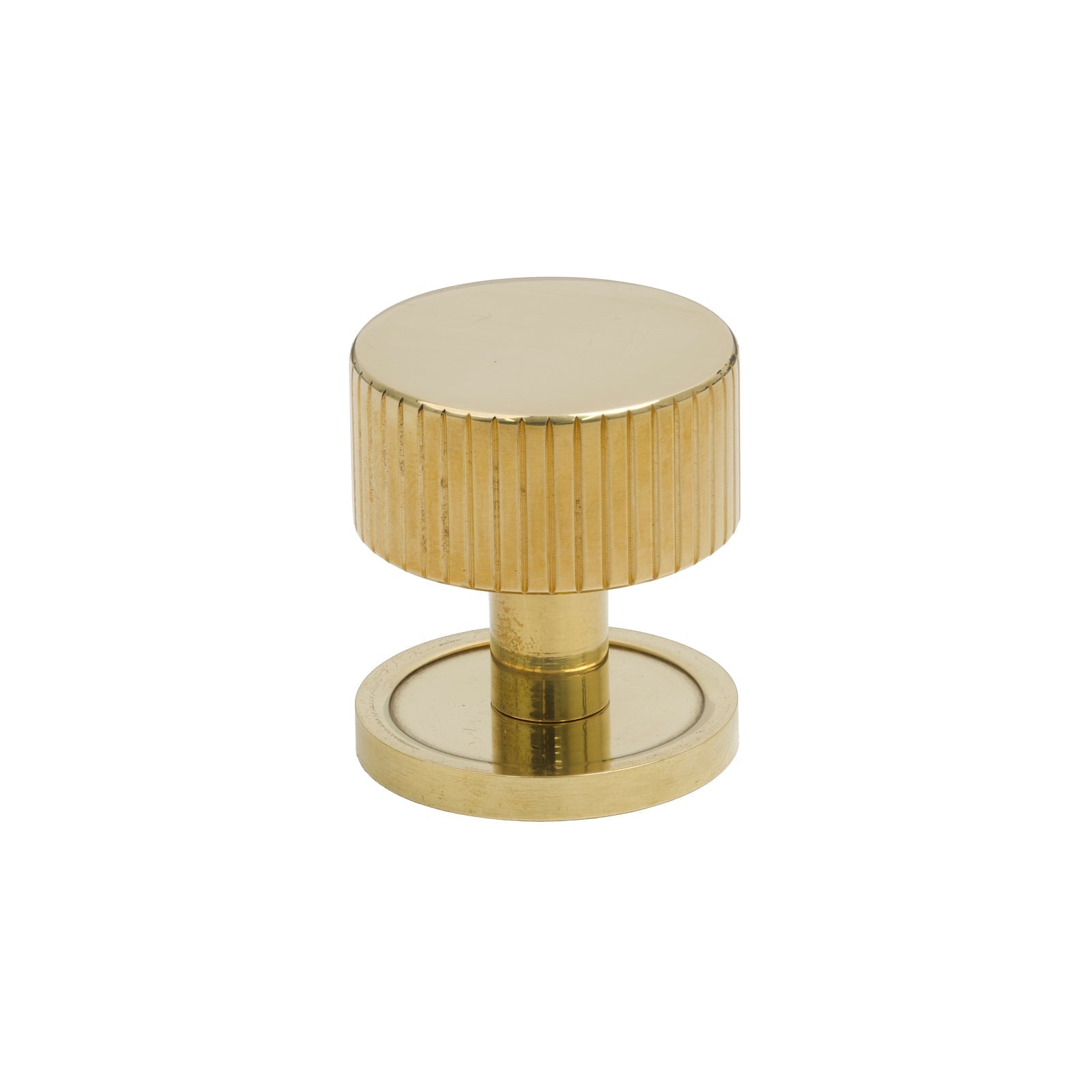 32mm Polished Brass Judd Cabinet Knob - Round Rose