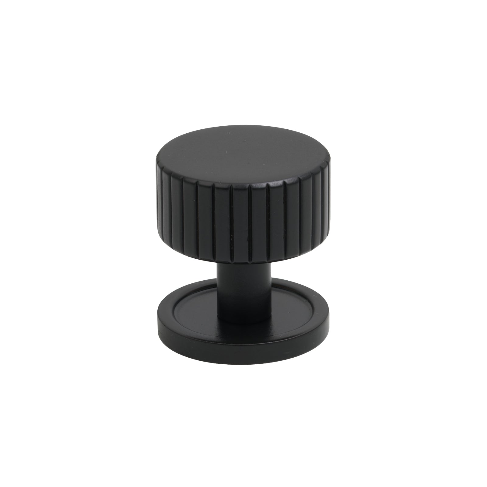 32mm Matt Black Judd Cabinet Knob - Round Rose