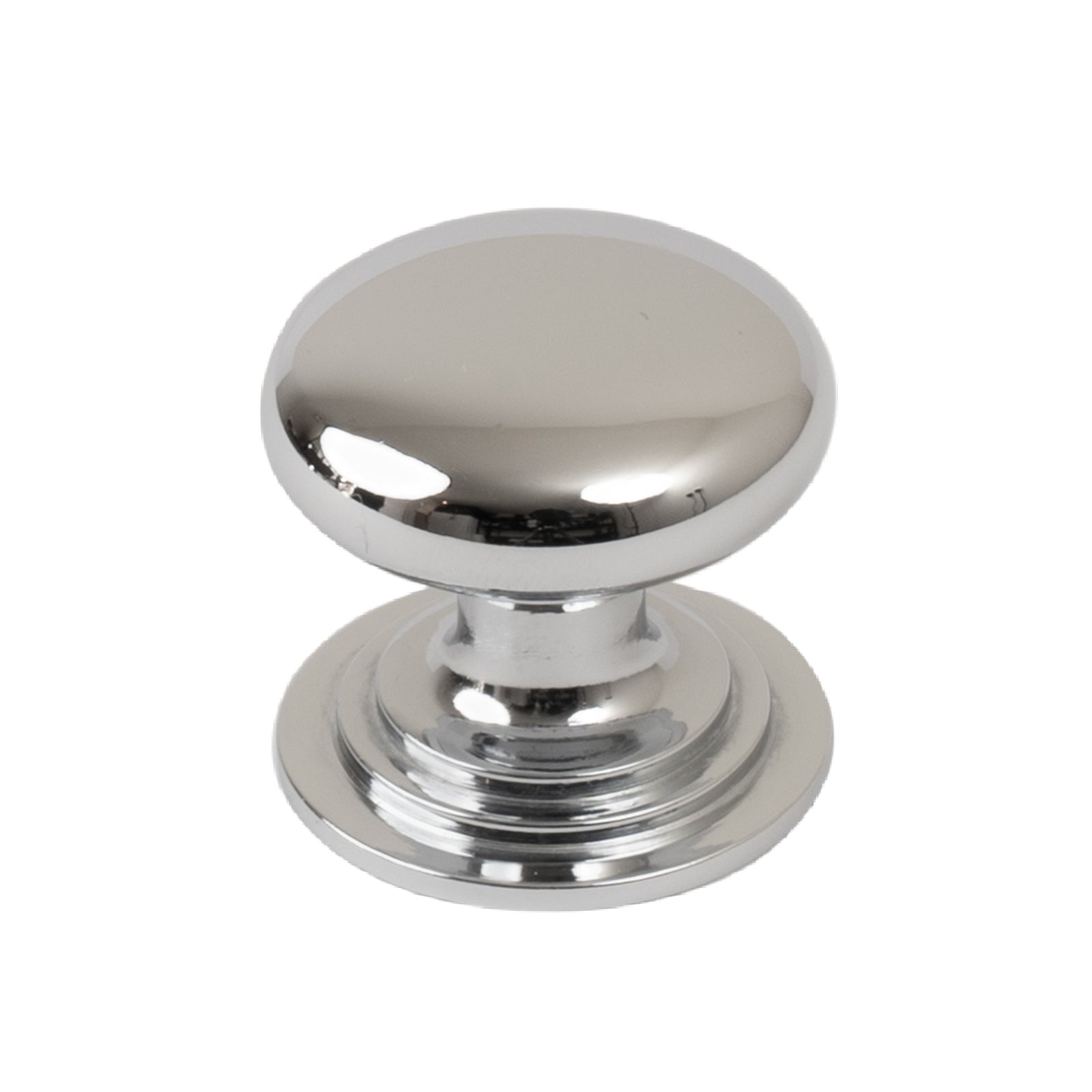 polished chrome cabinet knob