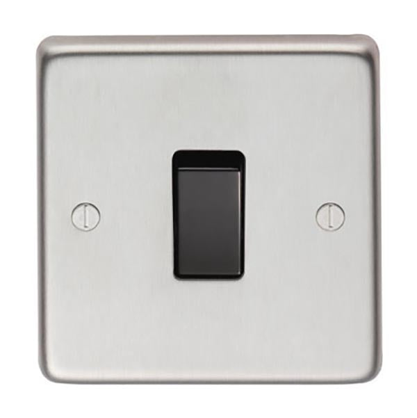 SHOW Image of Single 10 Amp Switch with Satin Marine Stainless Steel finish