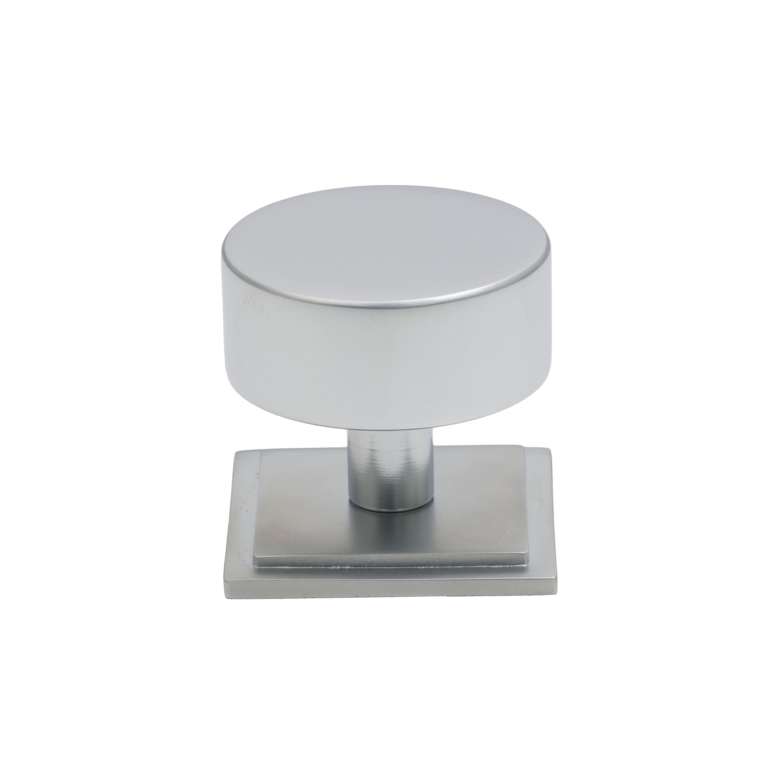 38mm Satin Chrome Kelso Cabinet Knob - Square Rose