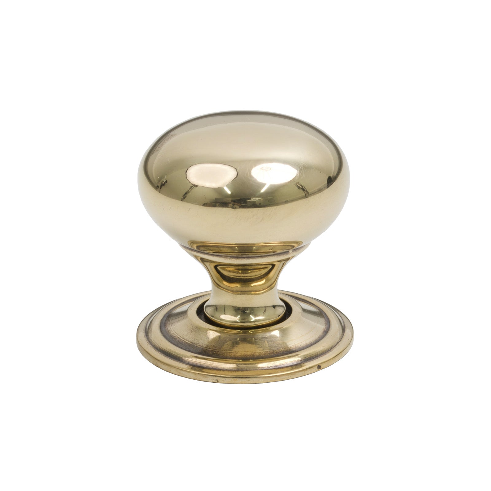 38mm Aged Brass Mushroom Cabinet Knob