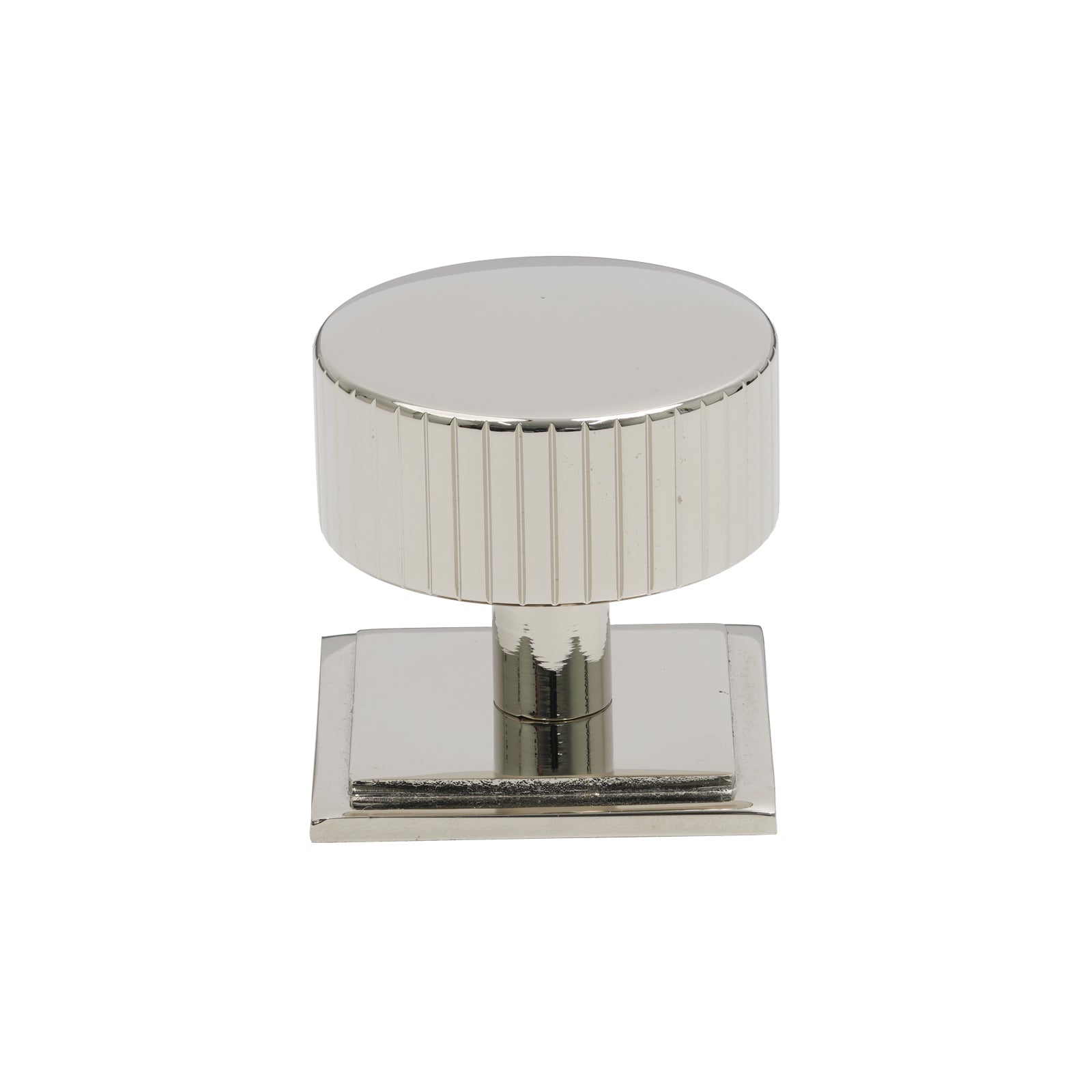 38mm Polished Nickel Judd Cabinet Knob - Square Rose