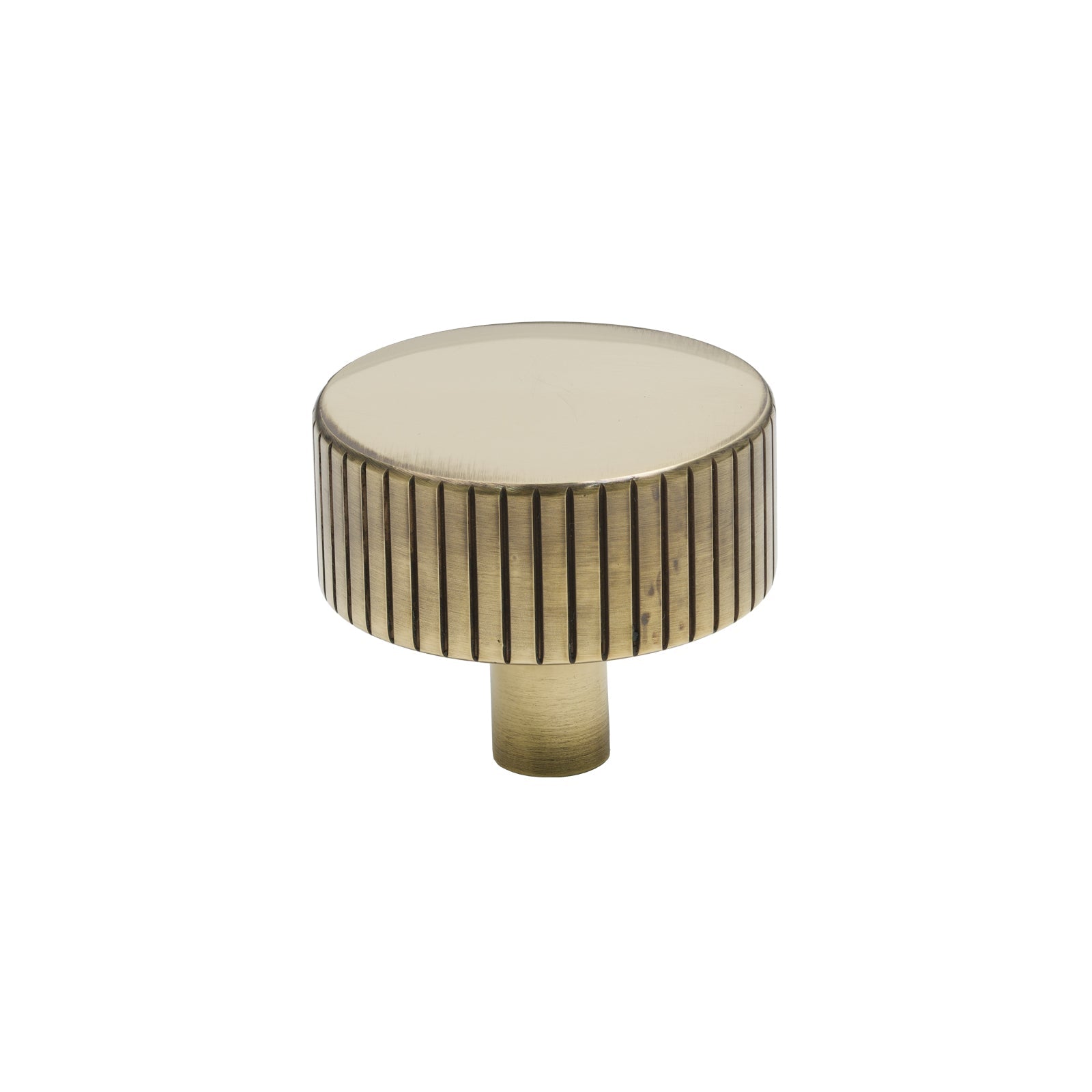 38mm Aged Brass Judd Cabinet Knob - No Rose