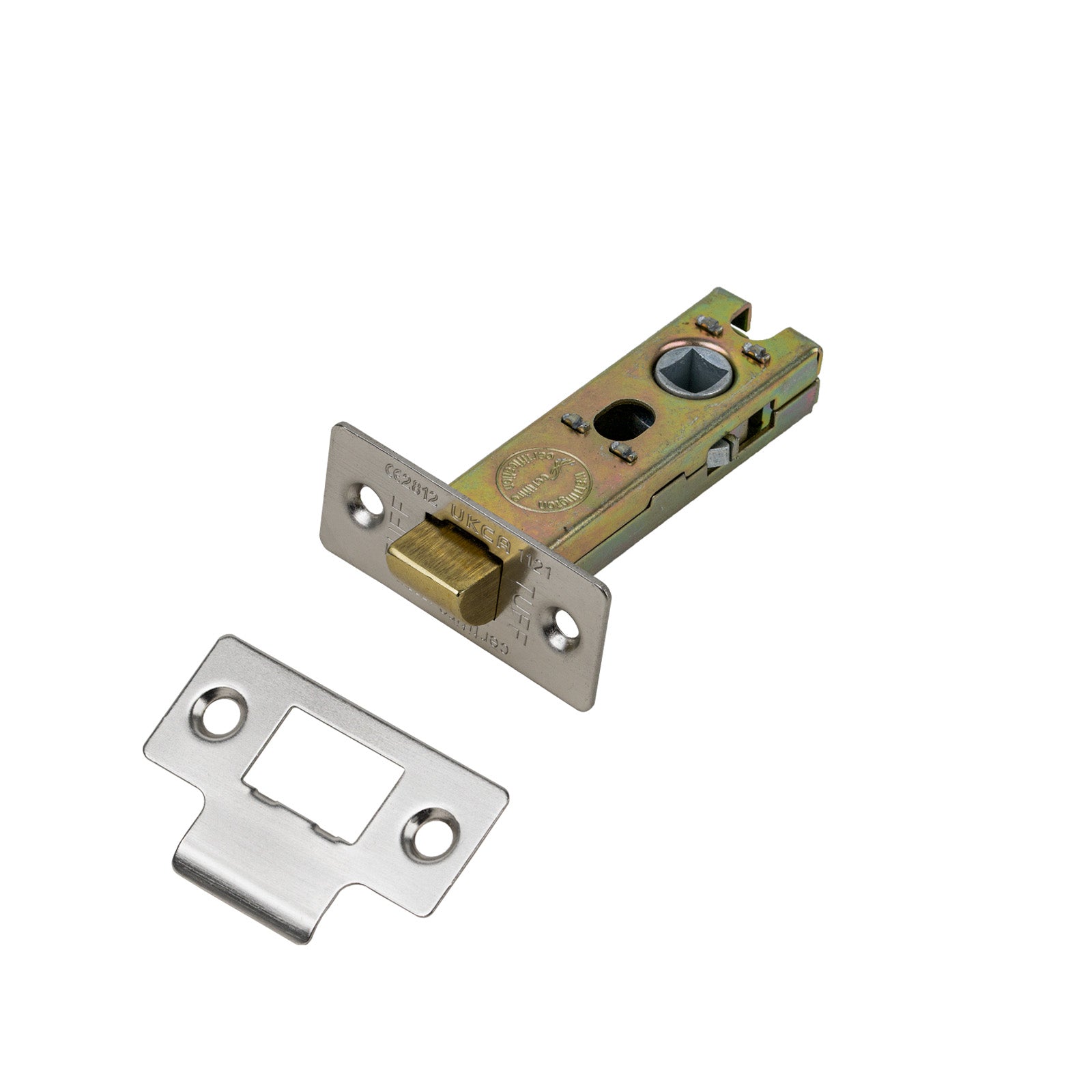 SHOW Image of Polished Nickel 3 Inch Tubular Latch