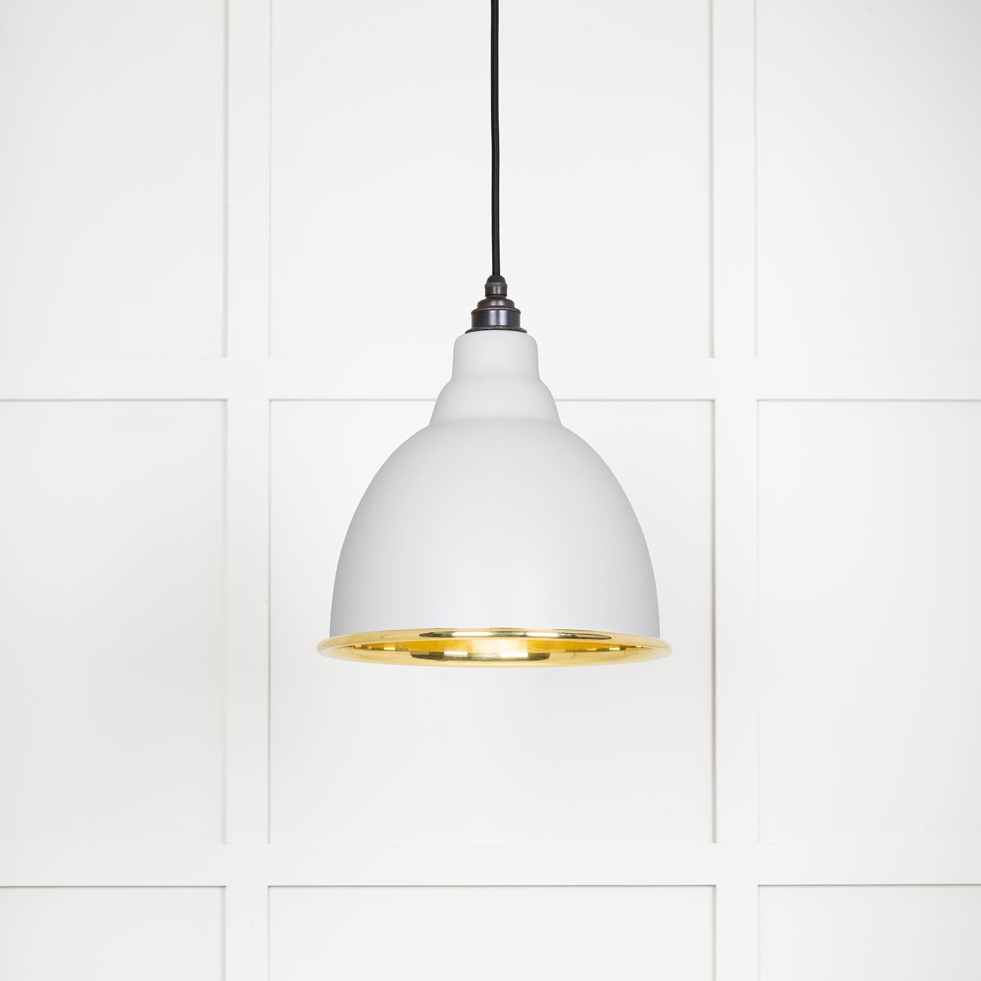 Image of Brindley Ceiling Light in Flock