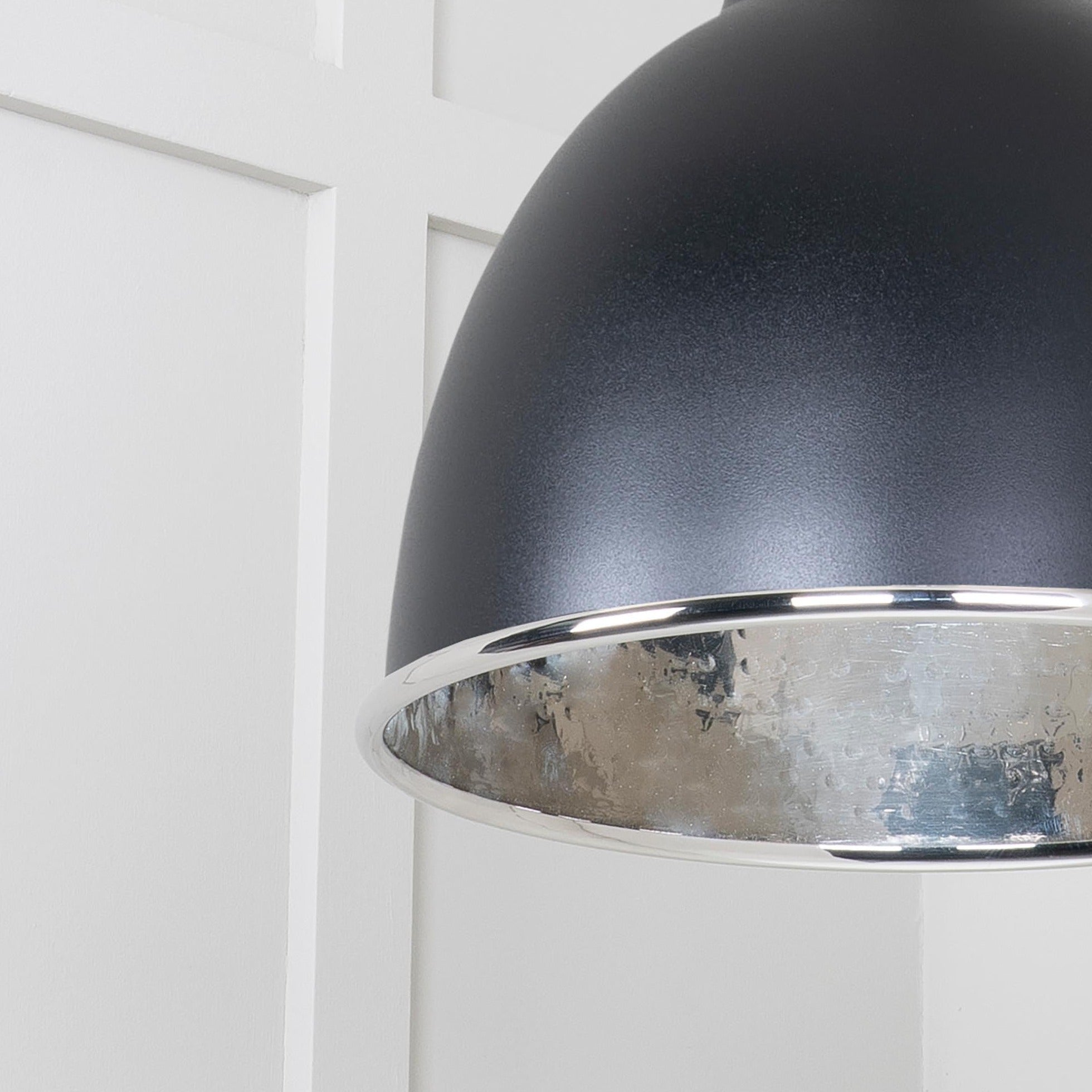  SHOW Close Up Image of Brindley Cluster Light in Elan Black in Hammered Nickel