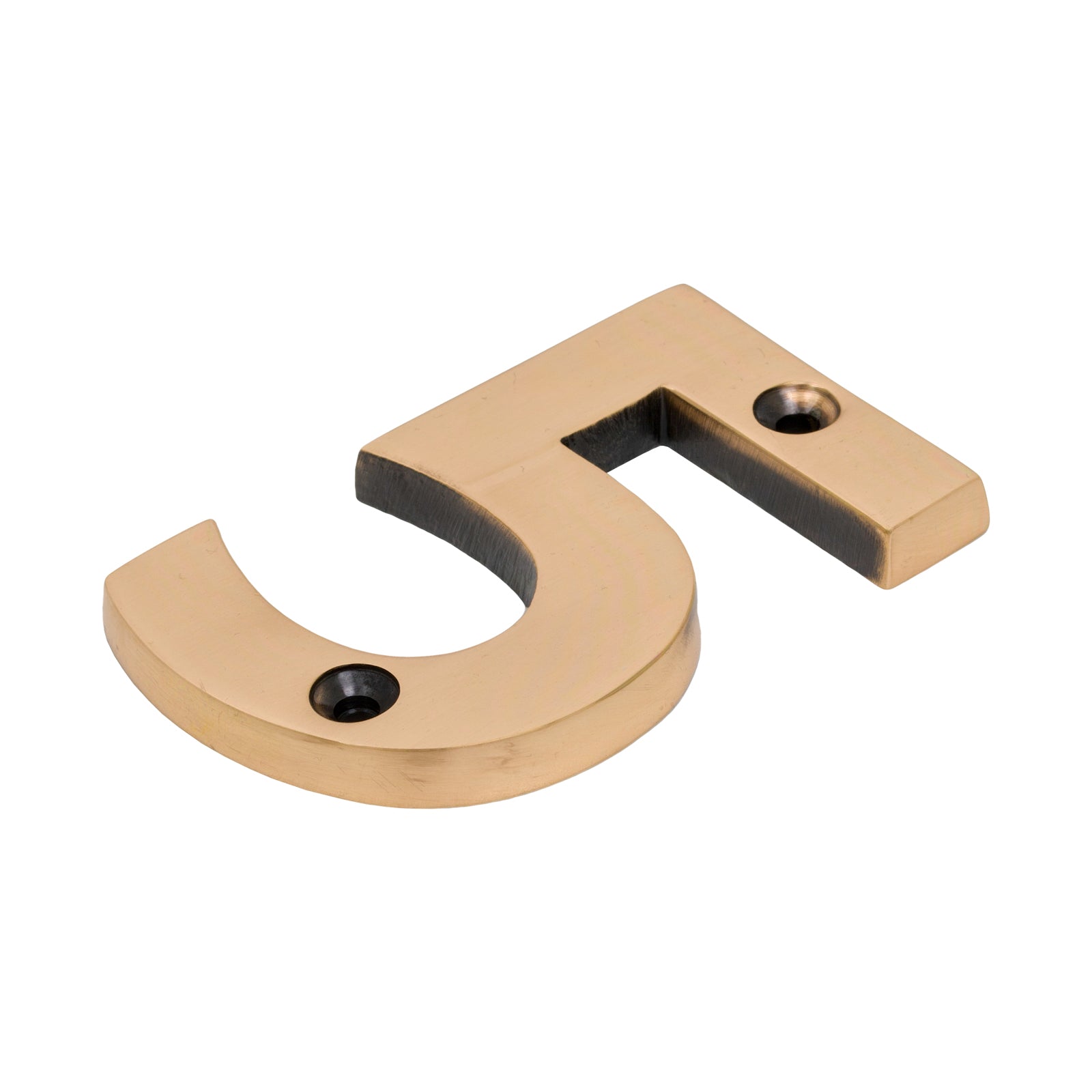 Polished Bronze Front Door Numerals