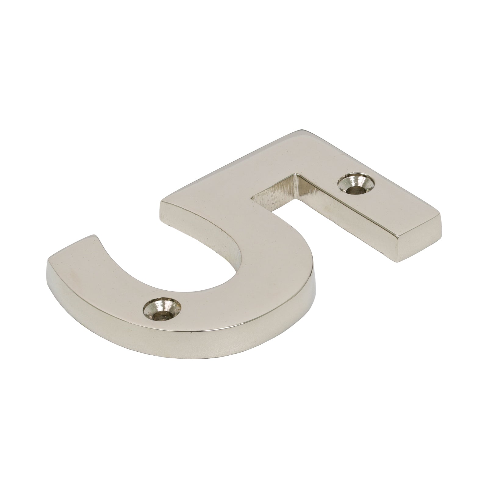 Polished Nickel Front Door Numerals