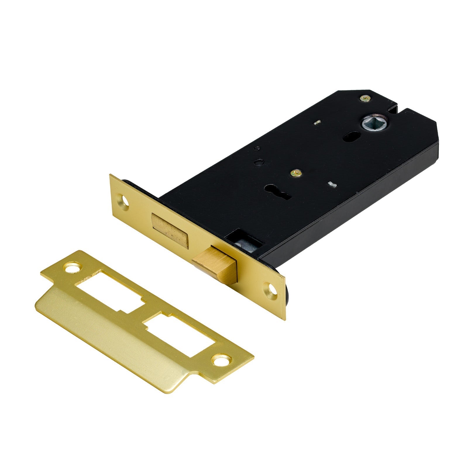 SHOW Image of Satin Brass Horizontal 3 Lever Sashlock - 6 Inch