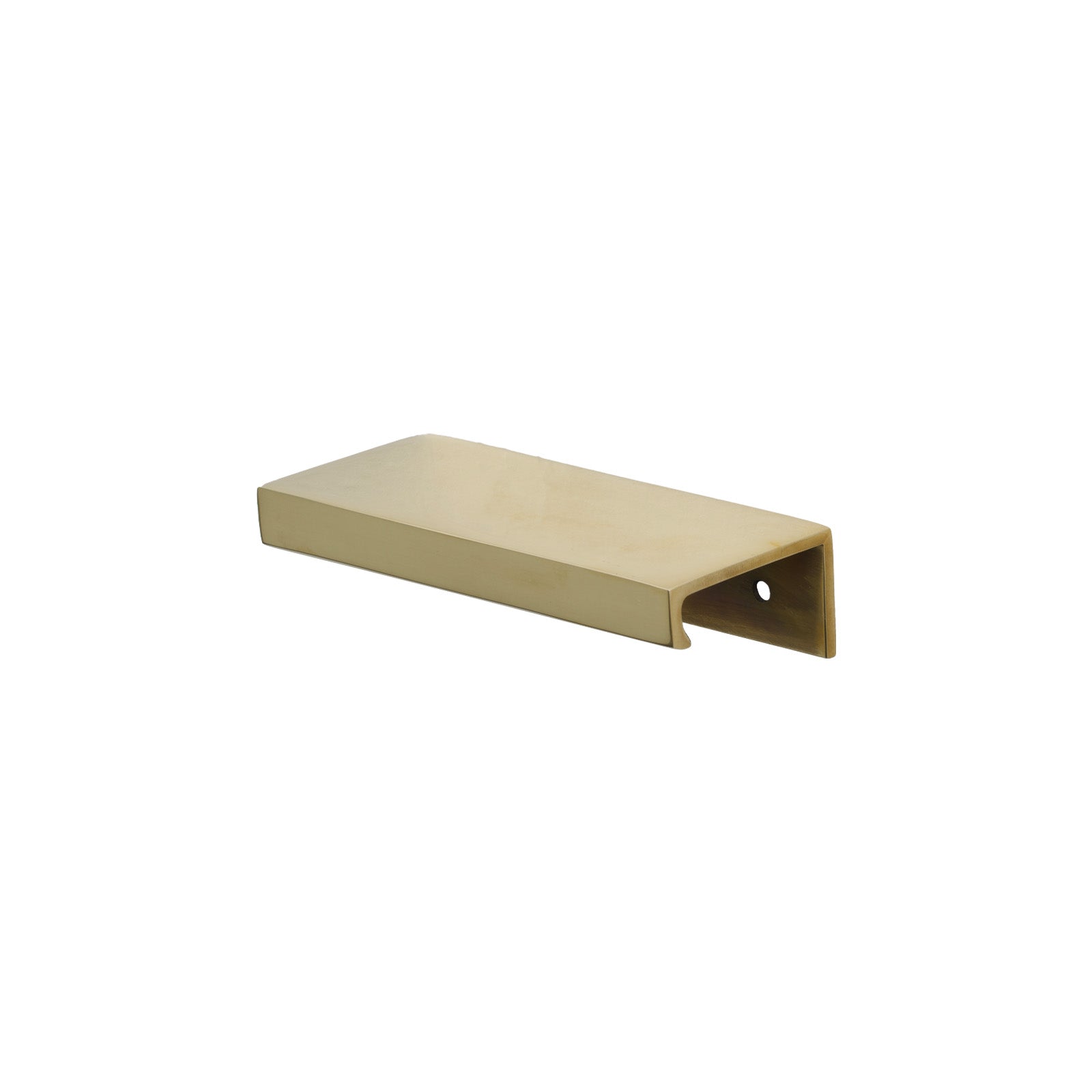 100mm Aged Brass Plain Edge Pull