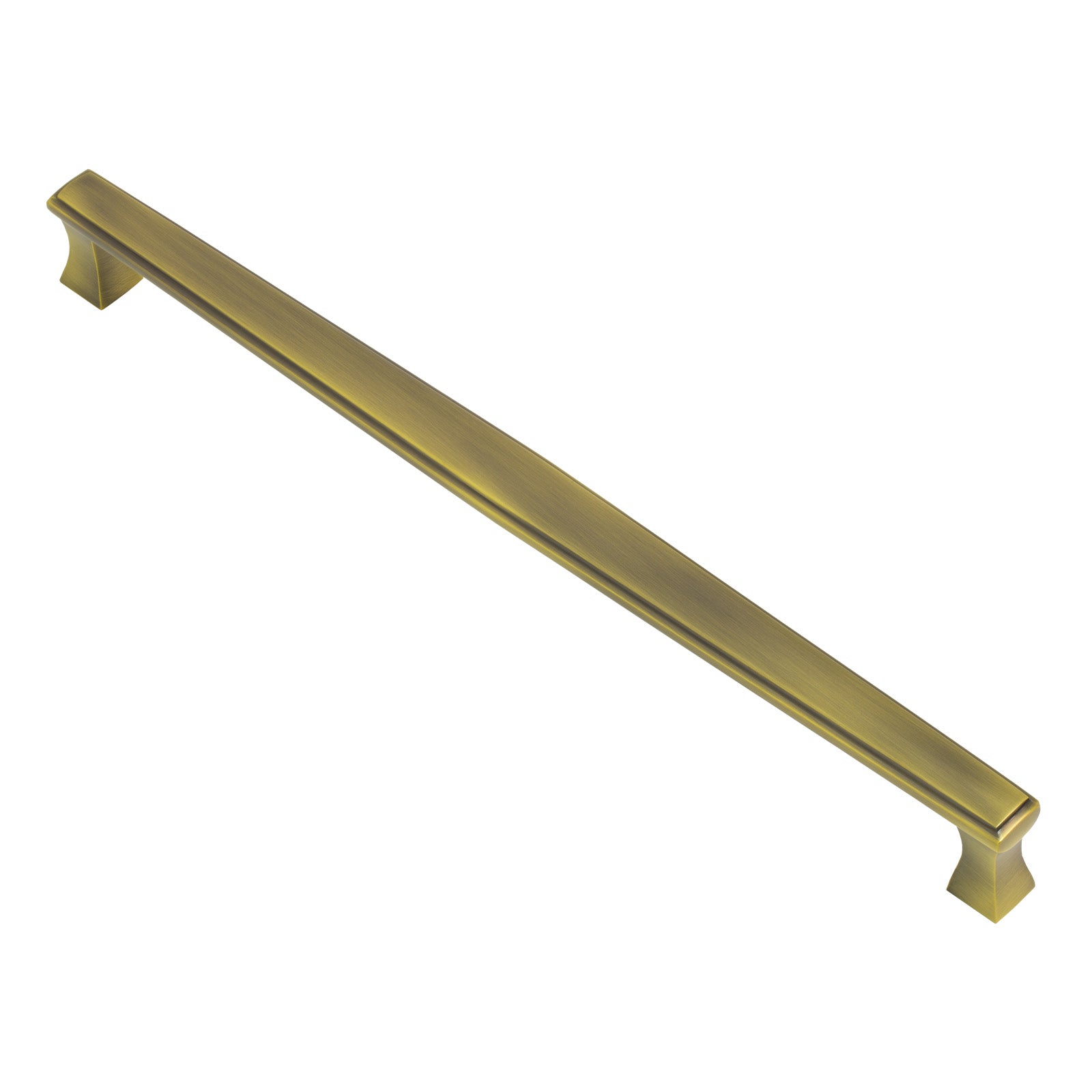 SHOW Image of 457mm Antique Brass Large Deco Door Pull Handle