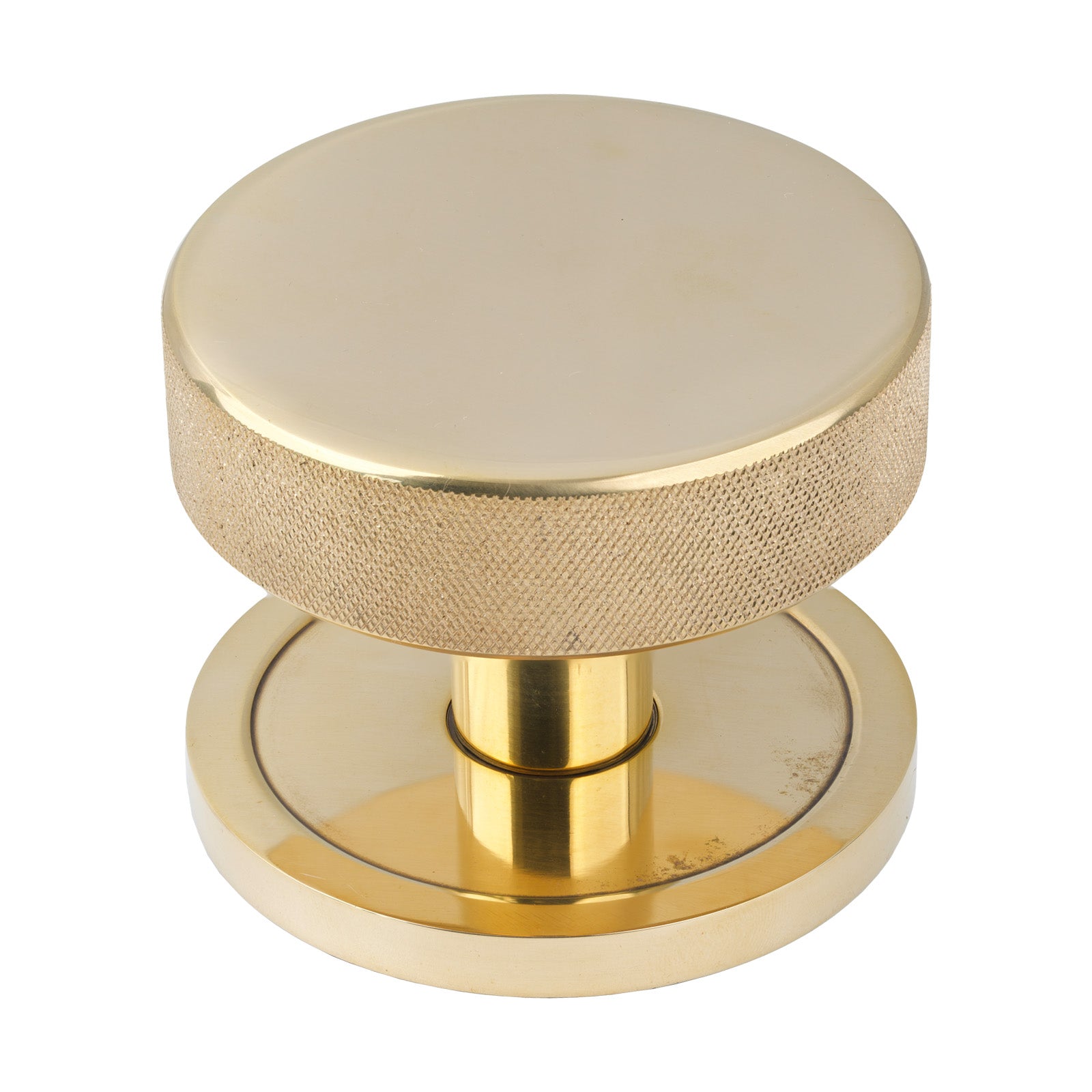 Aged Brass Plain Brompton Centre Door Knob