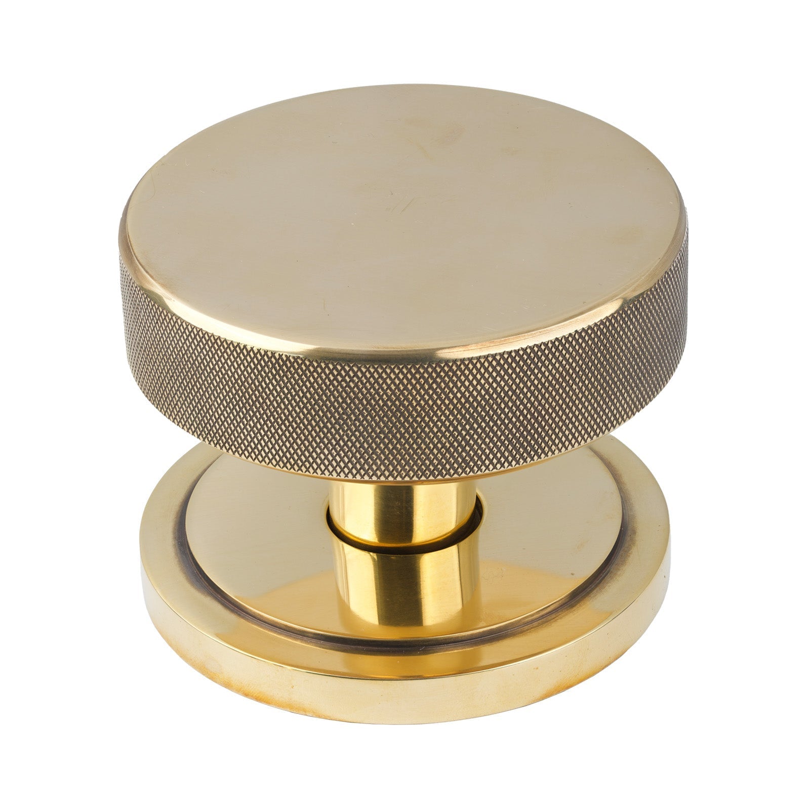 Aged Brass Art Deco Brompton Centre Door Knob