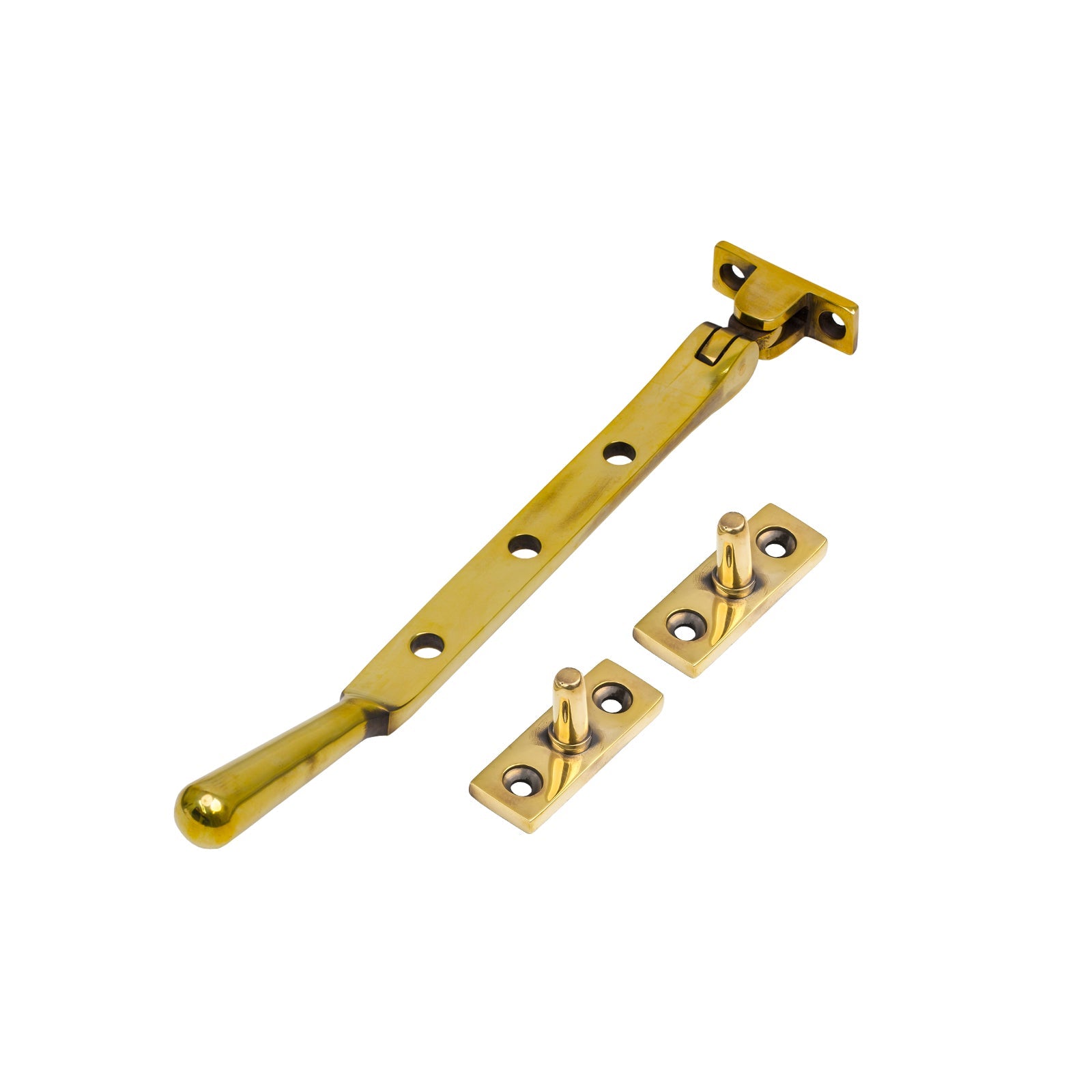 8 Inch Aged Brass Newbury Window Stay