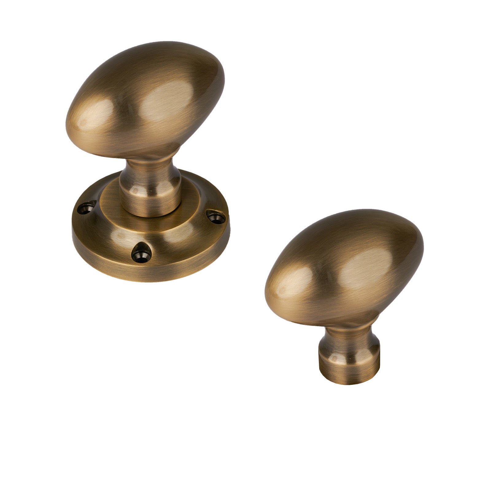 Suffolk Rim Door Knob in Aged Brass finish