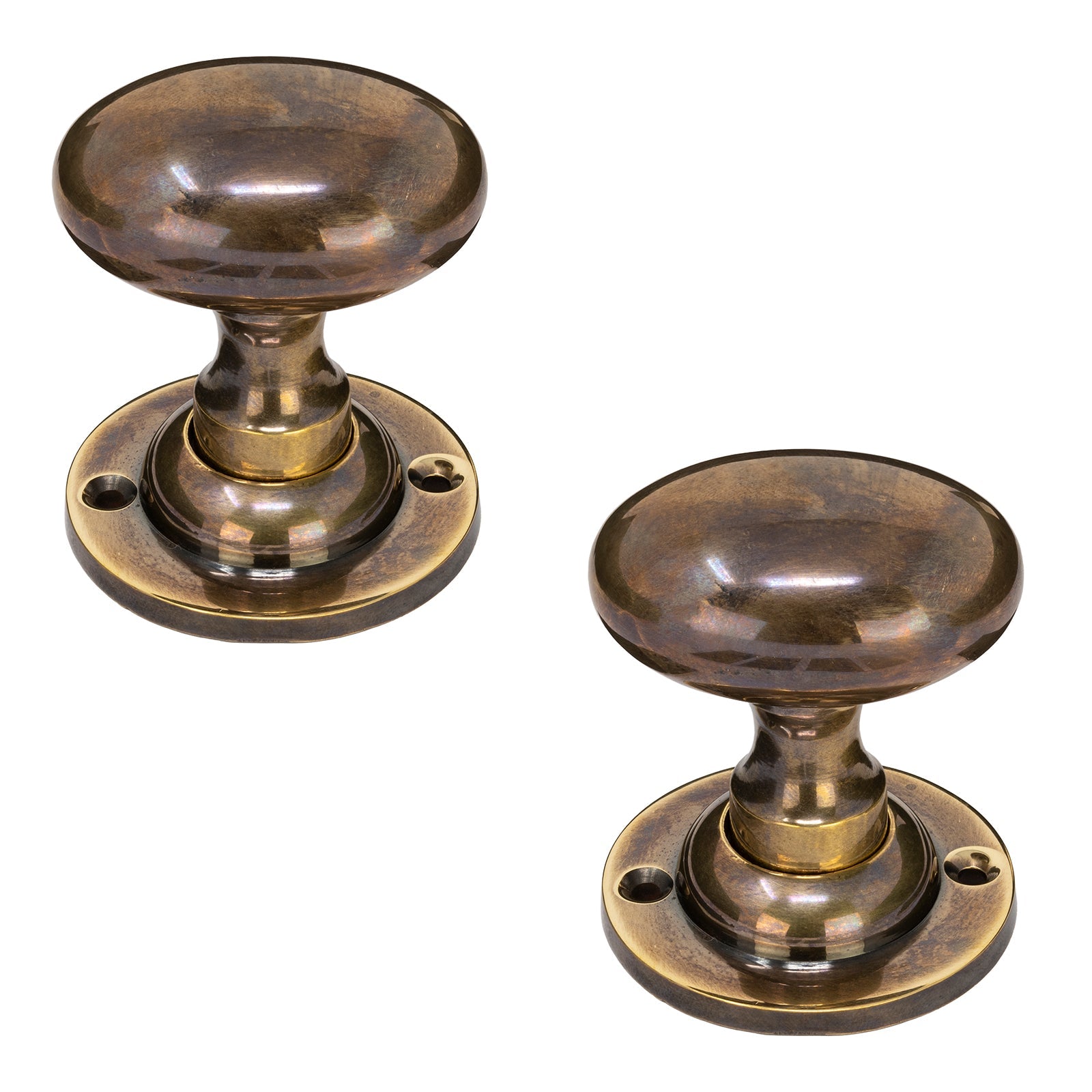 Oval Antique Brass Door Knobs SHOW