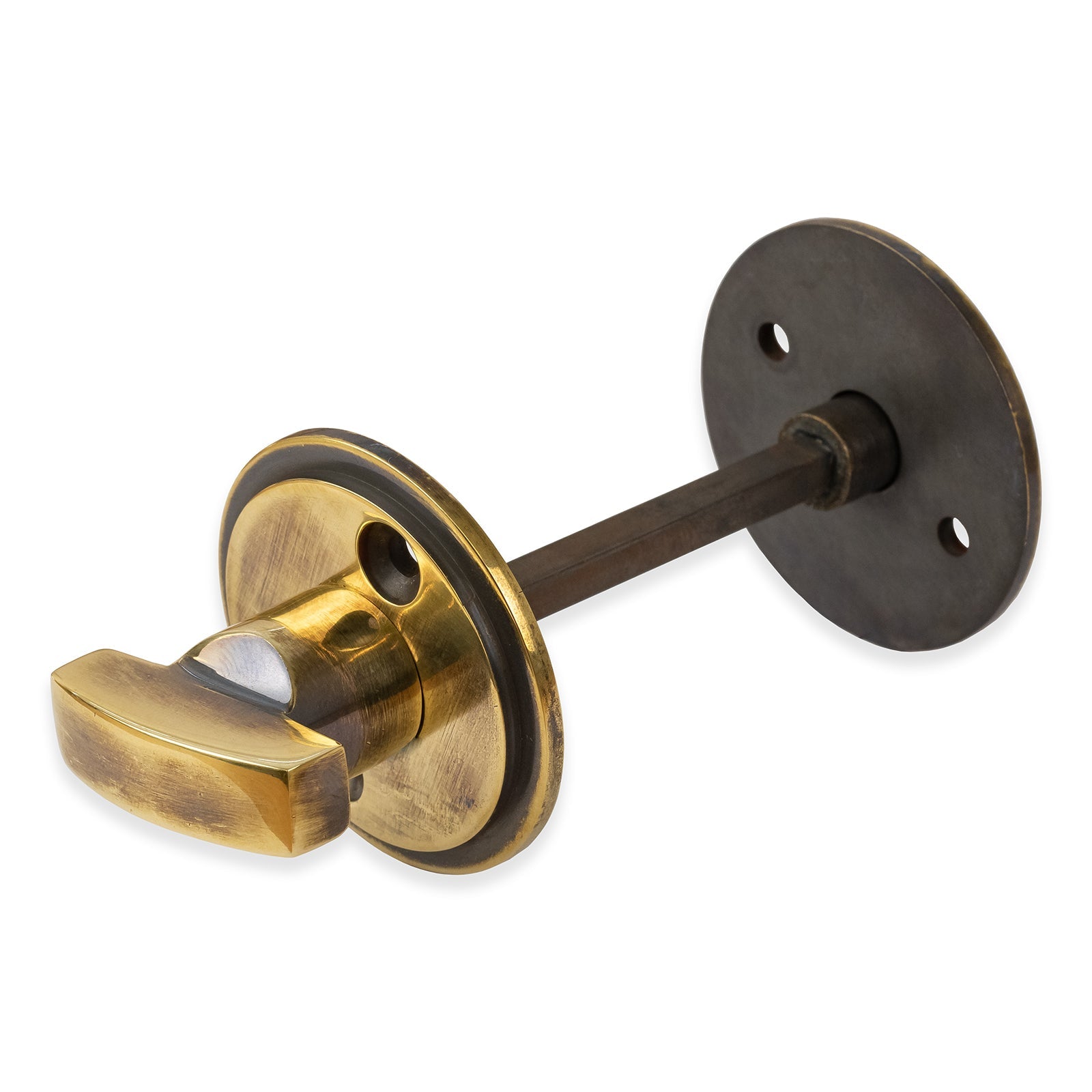 Regency Bathroom Turn & Release Antique Brass