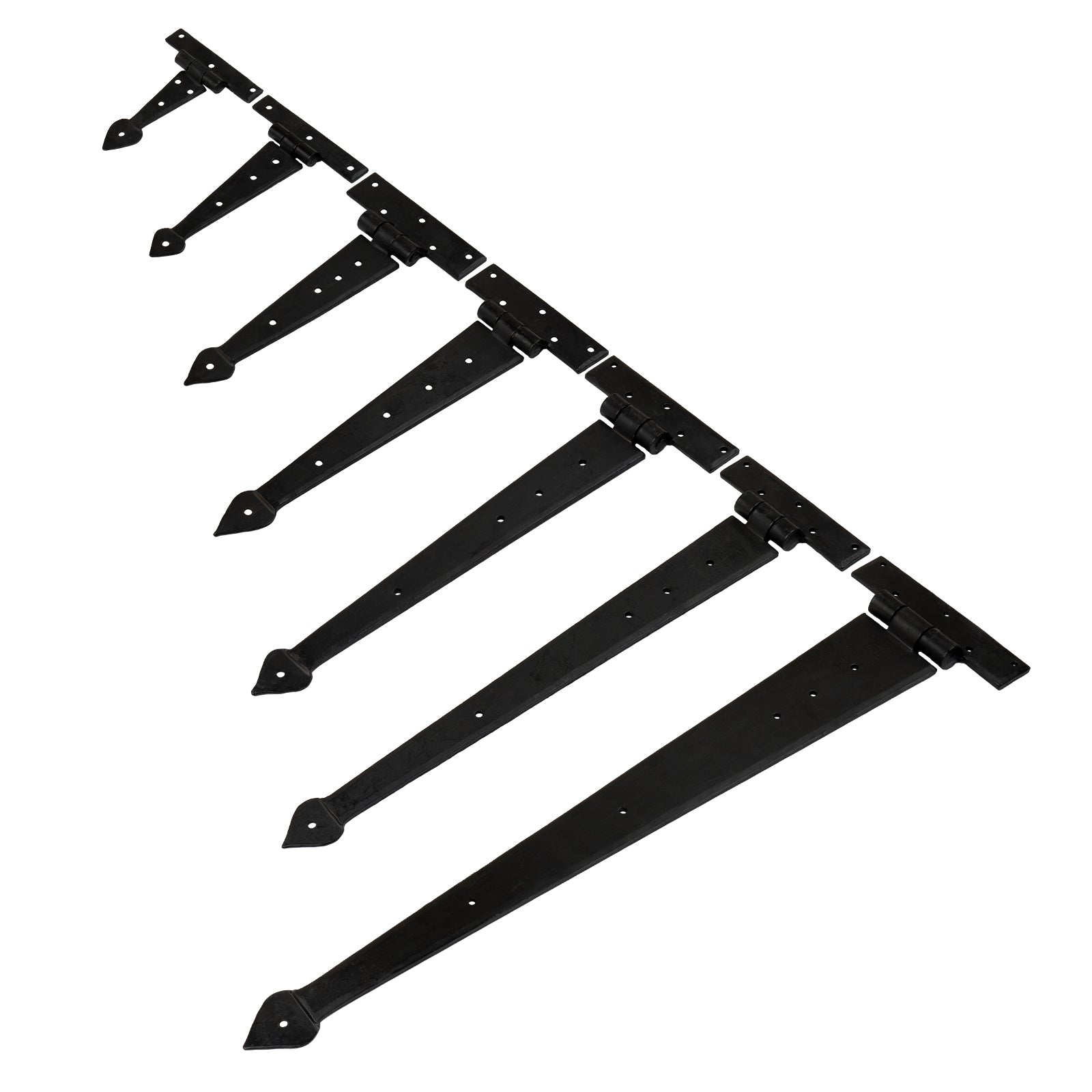 Arrow End T Hinges Black 