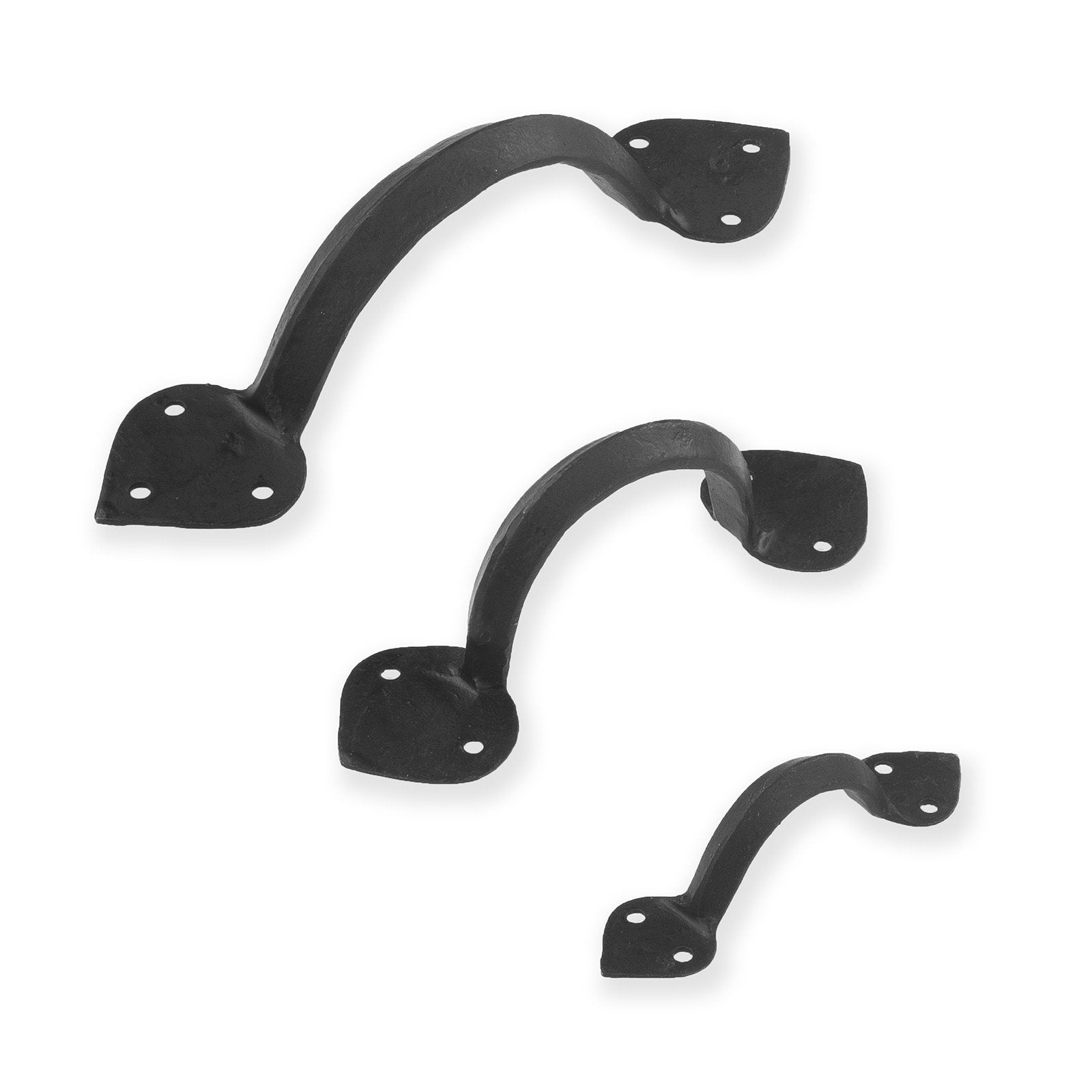 Arrow end black pull handles