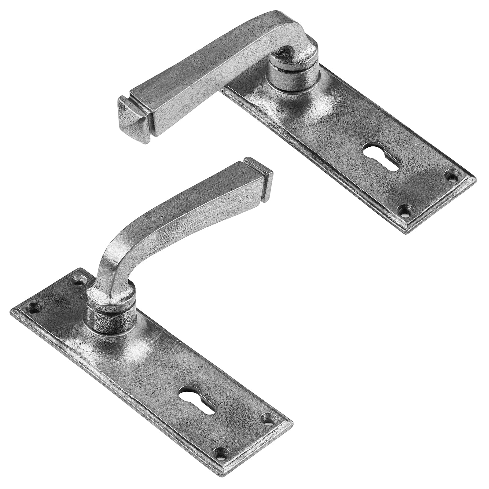 Pewter lock door handles SHOW