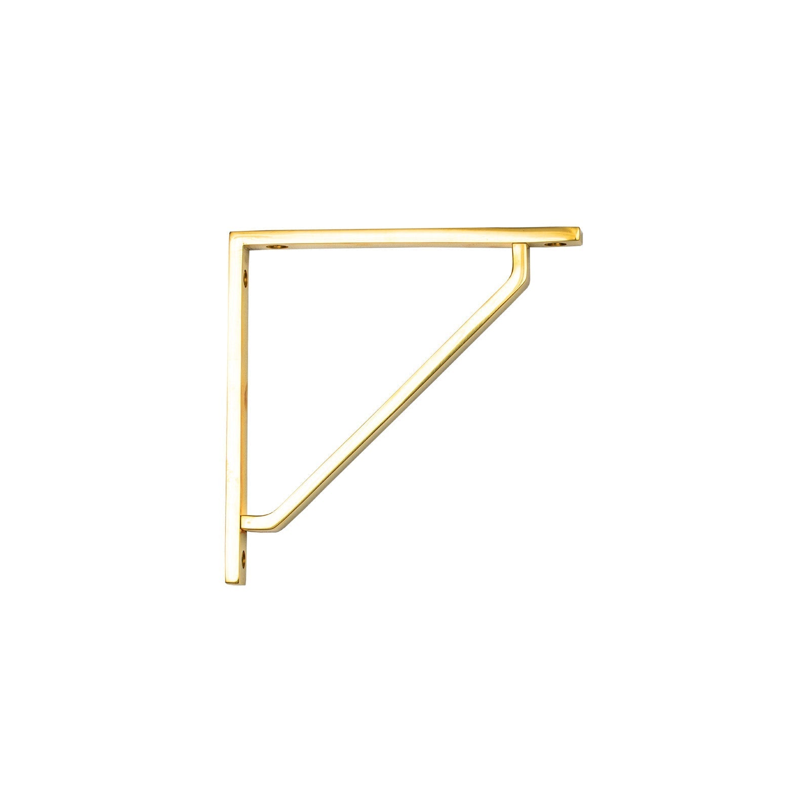 150mm Polished Brass Barton Shelf Bracket