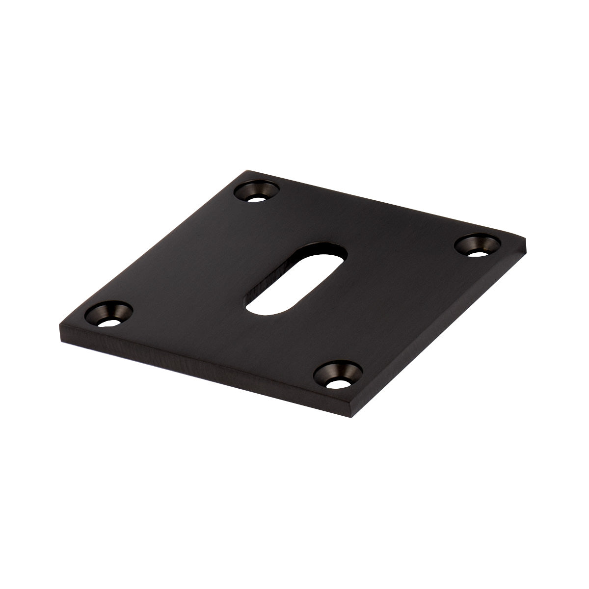 bronze square escutcheon low profile plate, British Standard keyhole cover plate SHOW