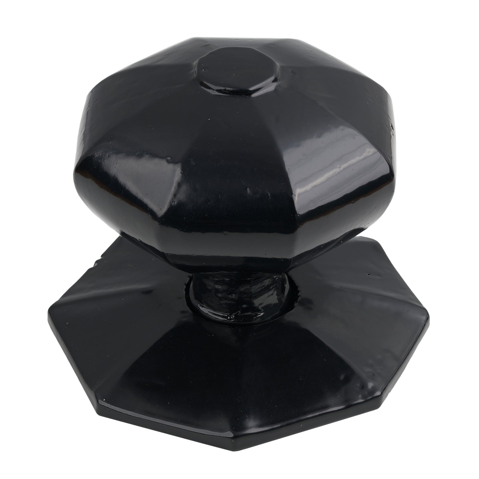 Black Octagonal Centre Door Knob