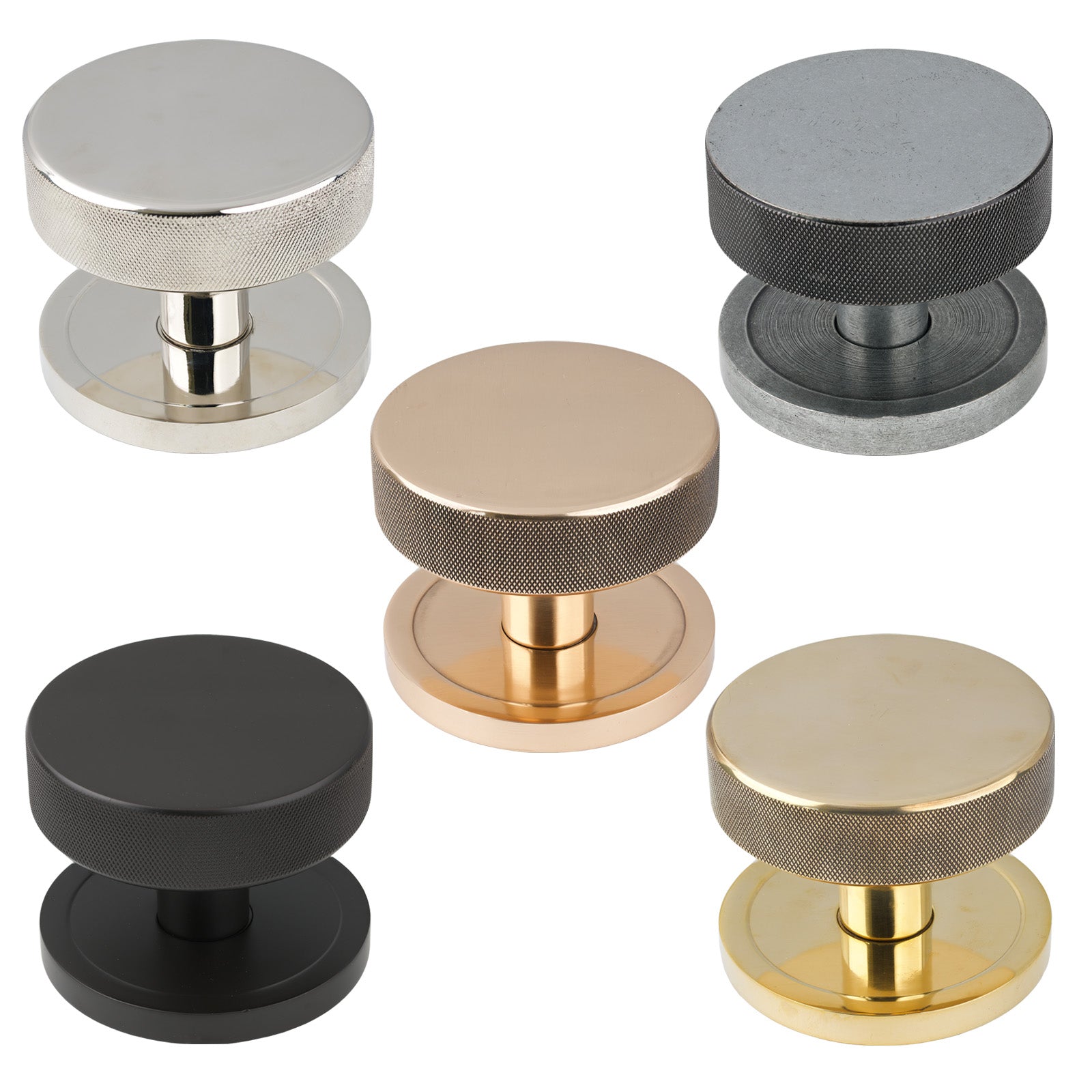 Plain Brompton Centre Door Knob