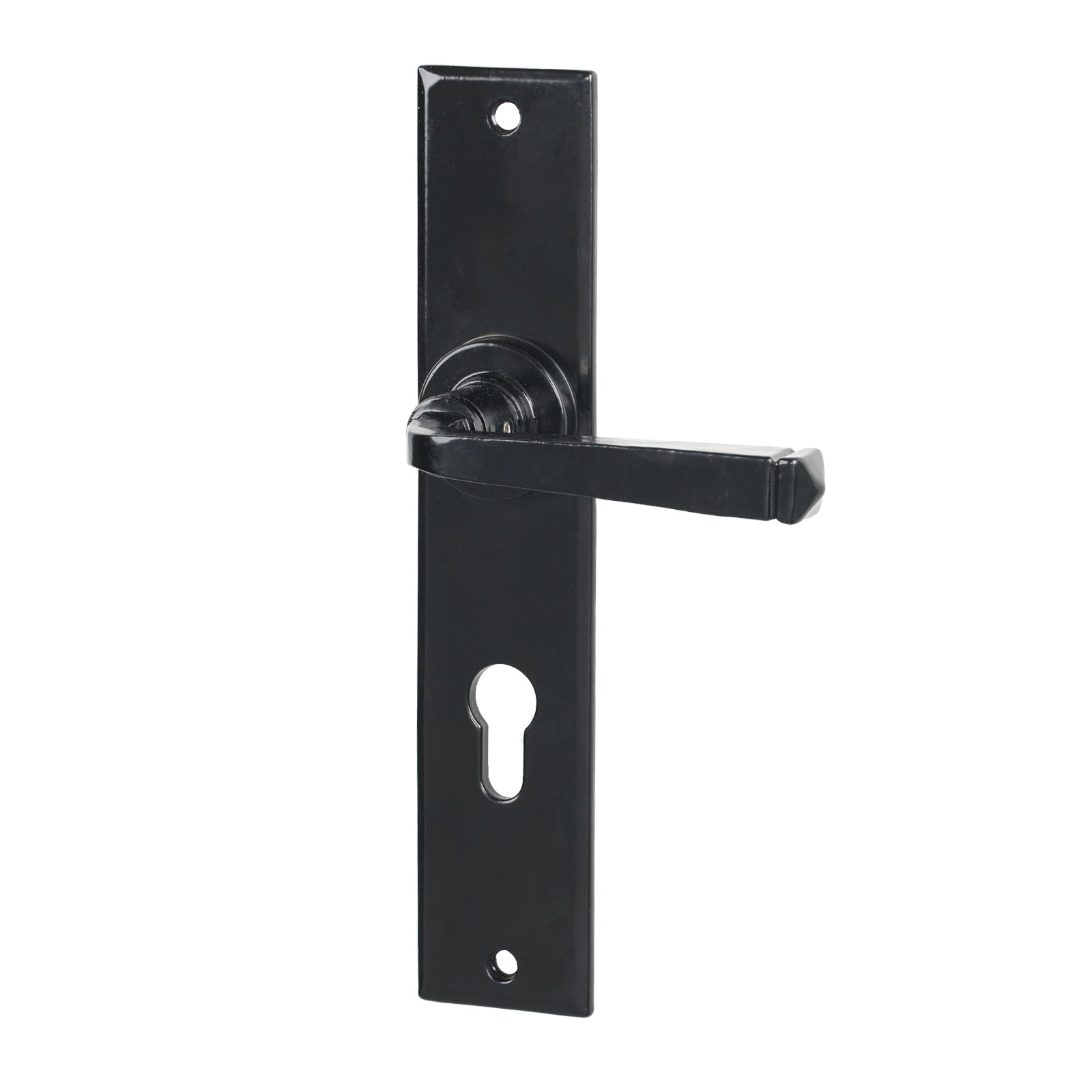 Black Euro Large Avon Lever Handles