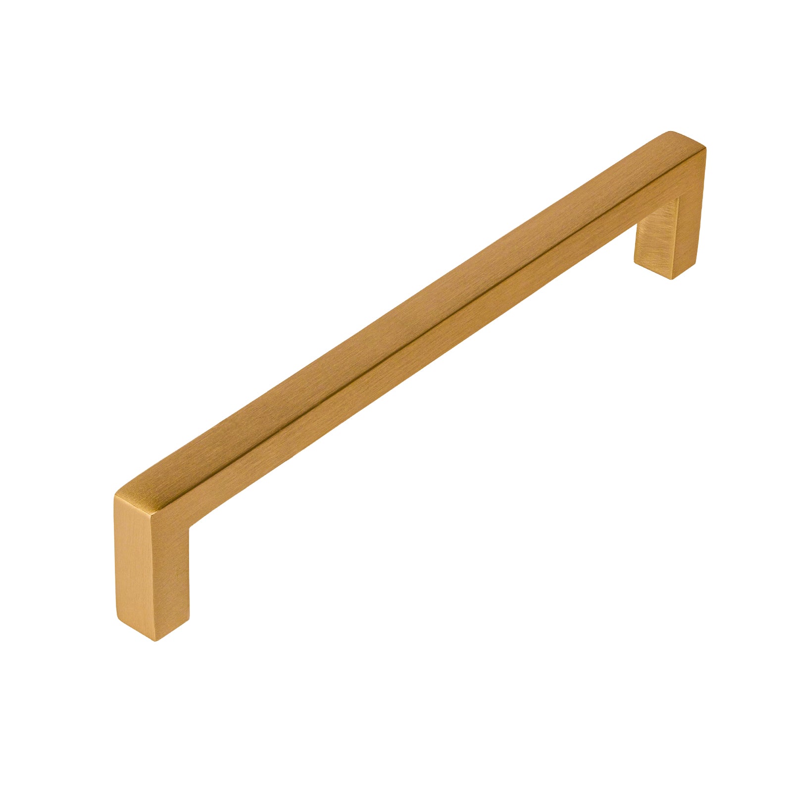 satin brass kitchen pull handle