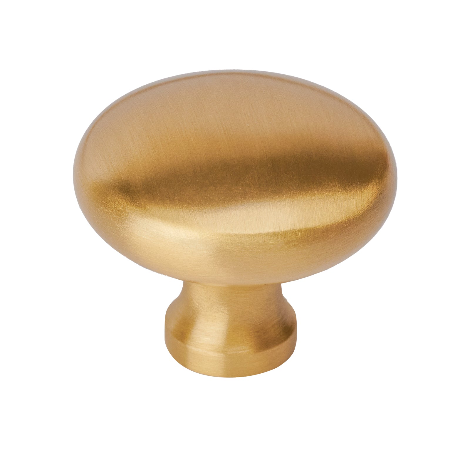 satin brass cabinet knob