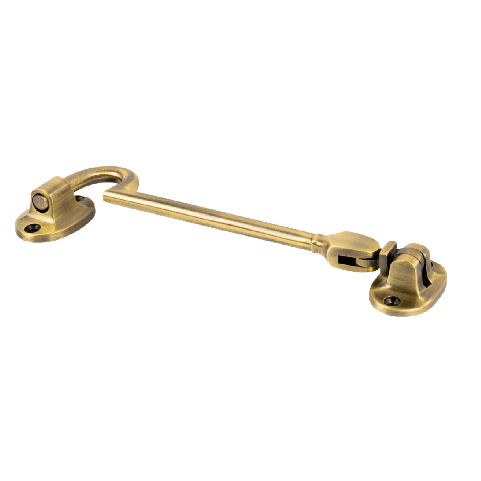 aged brass classic cabin hooks 6 inch, solid brass hook eye latch SHOW