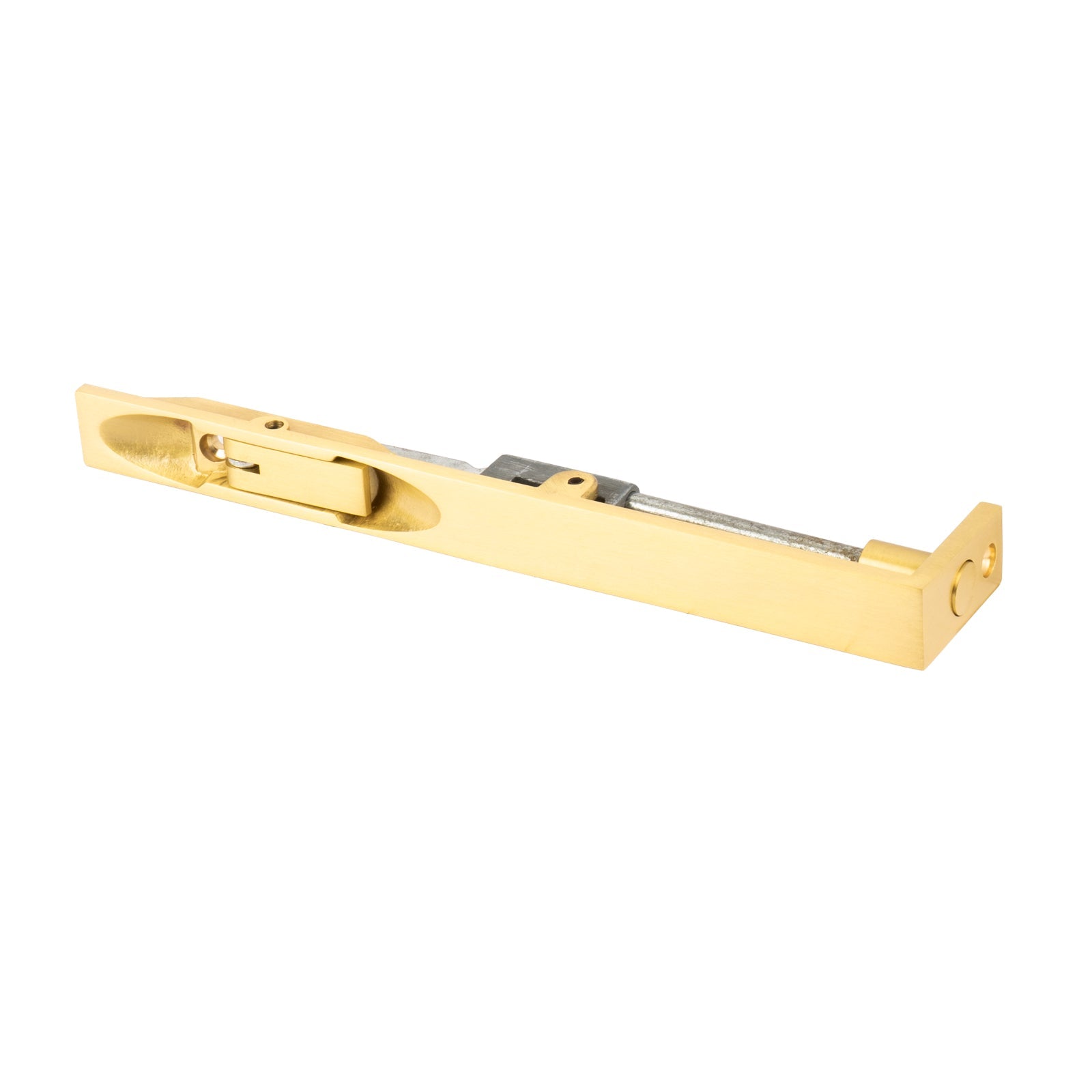 satin brass classic flush bolts 8 inch SHOW