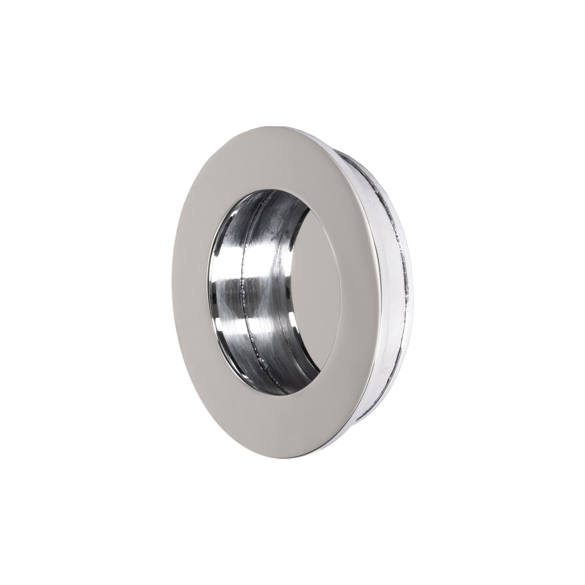 round chrome flush pull handle SHOW